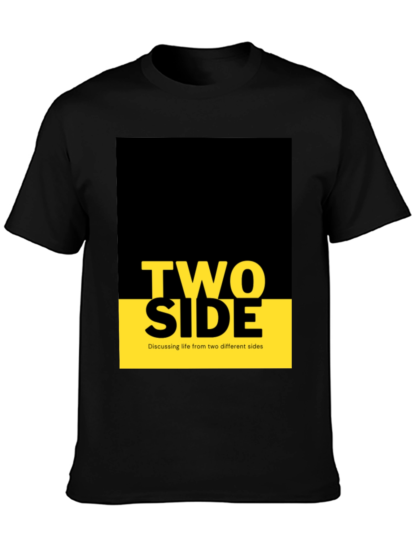 Black Two Side Graphic Tee - Discussing Life view 3