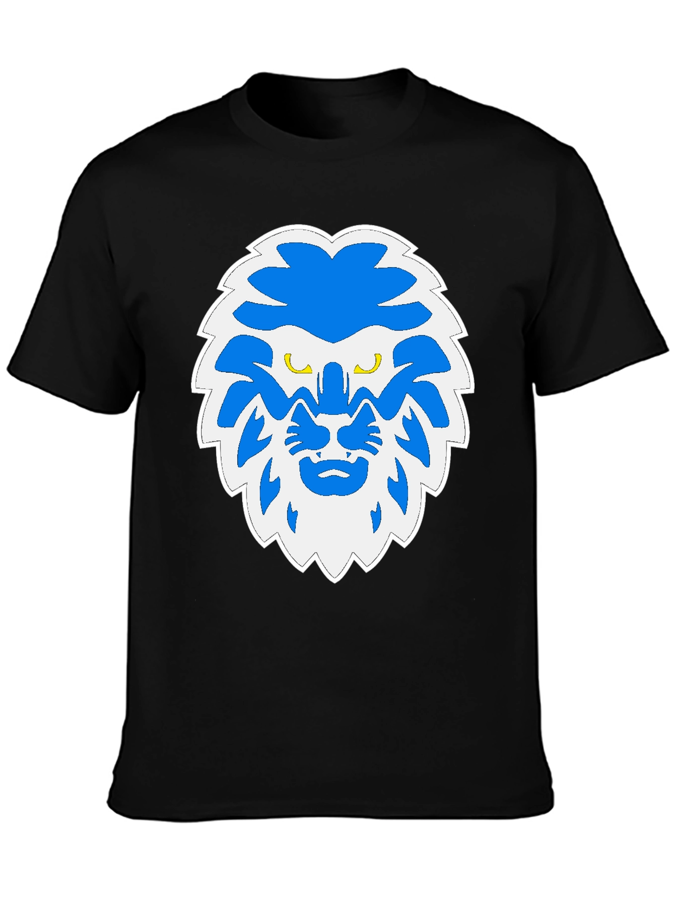 Black Lion Graphic Black T-Shirt view 3