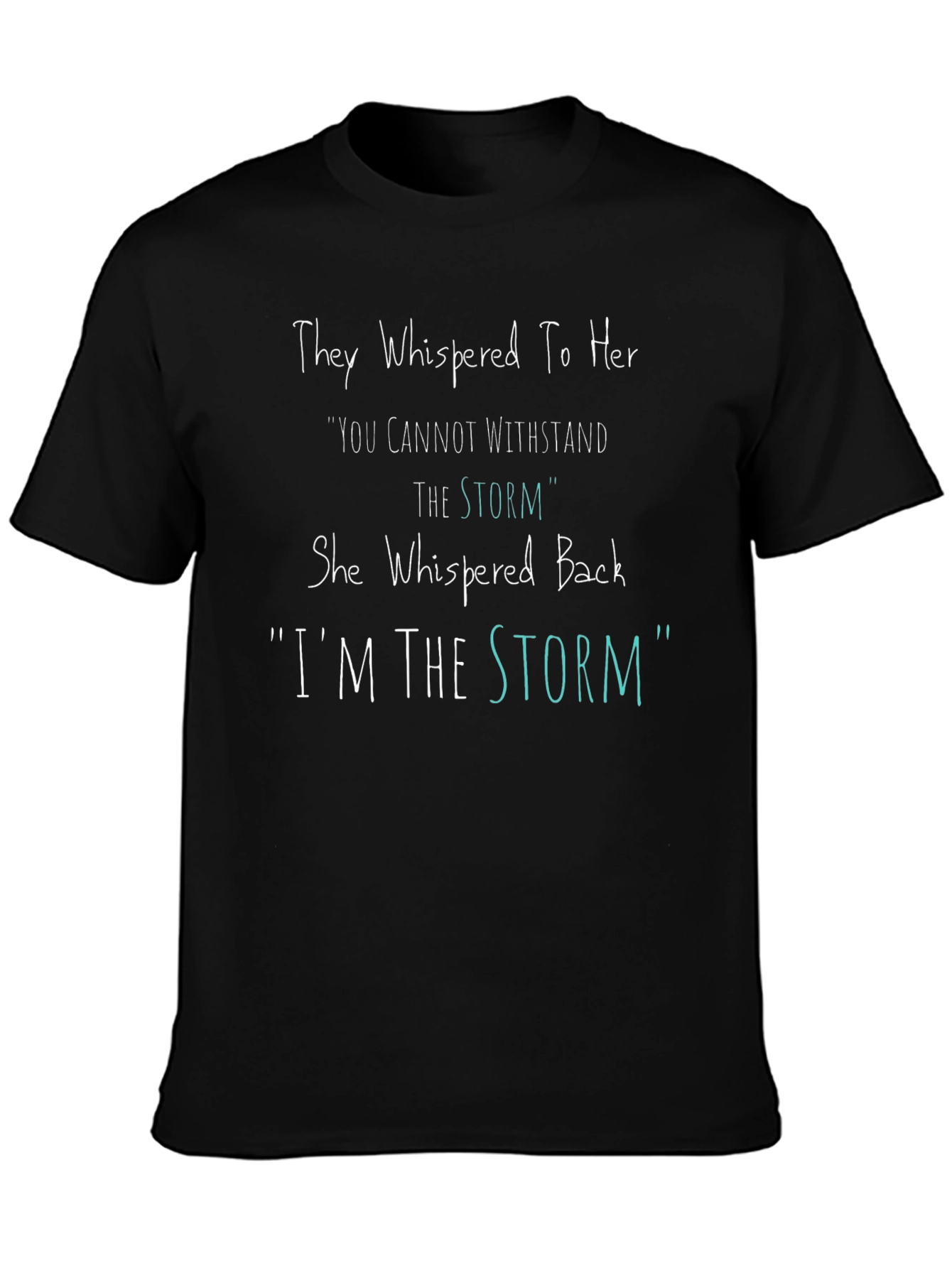 Black Empowered Woman T-Shirt - I'm The Storm view 3
