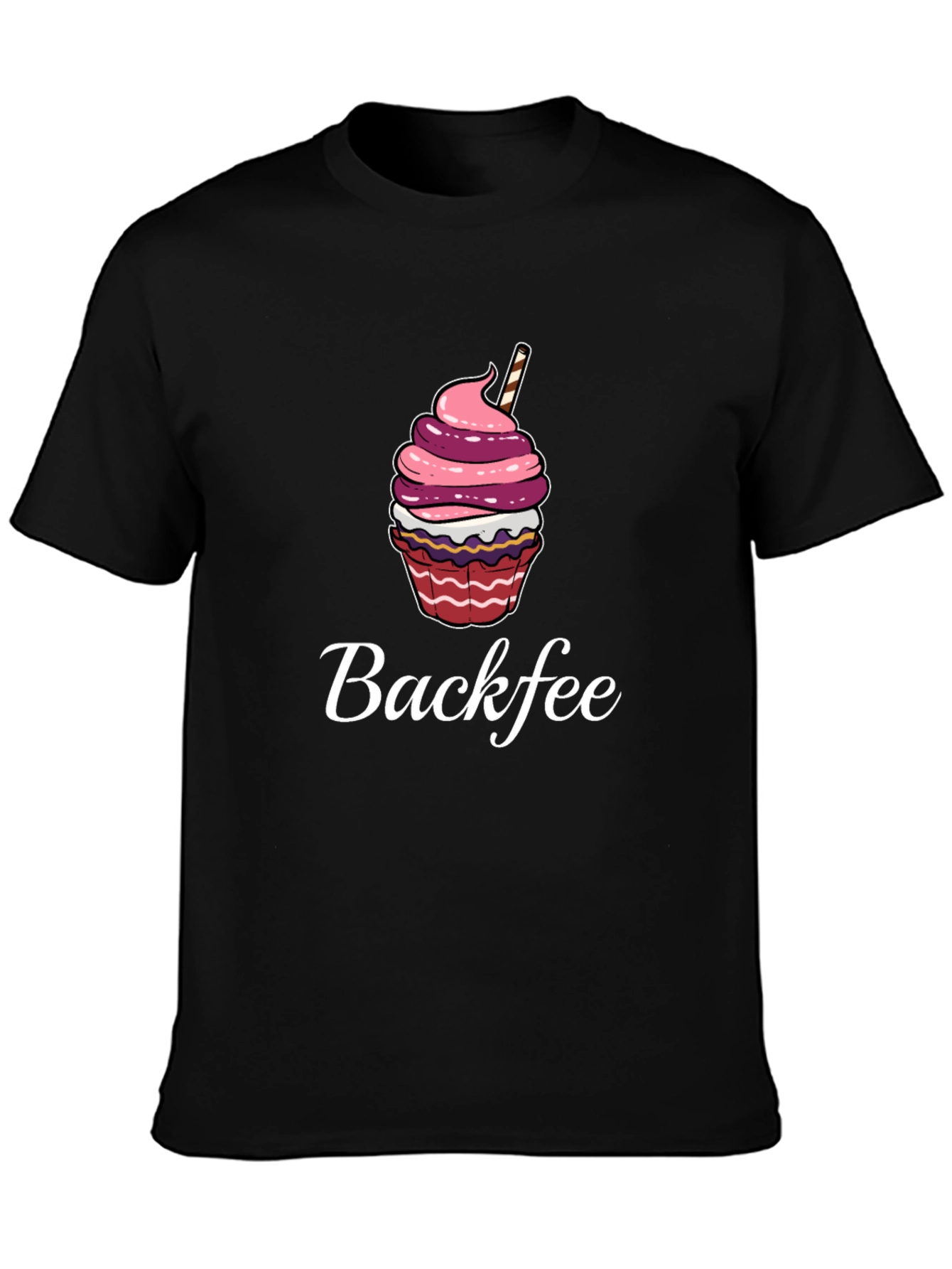 Backfee Cupcake Graphic Tee - Casual Comfort - 3