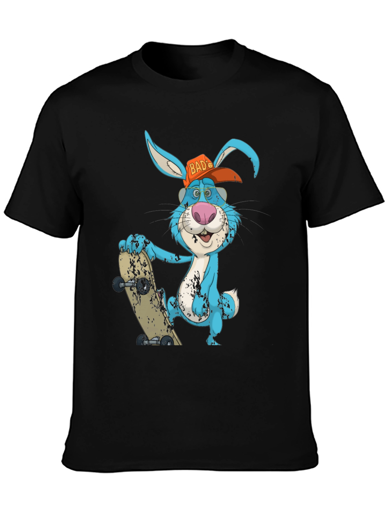Black Bad Bunny Skater T-Shirt view 3