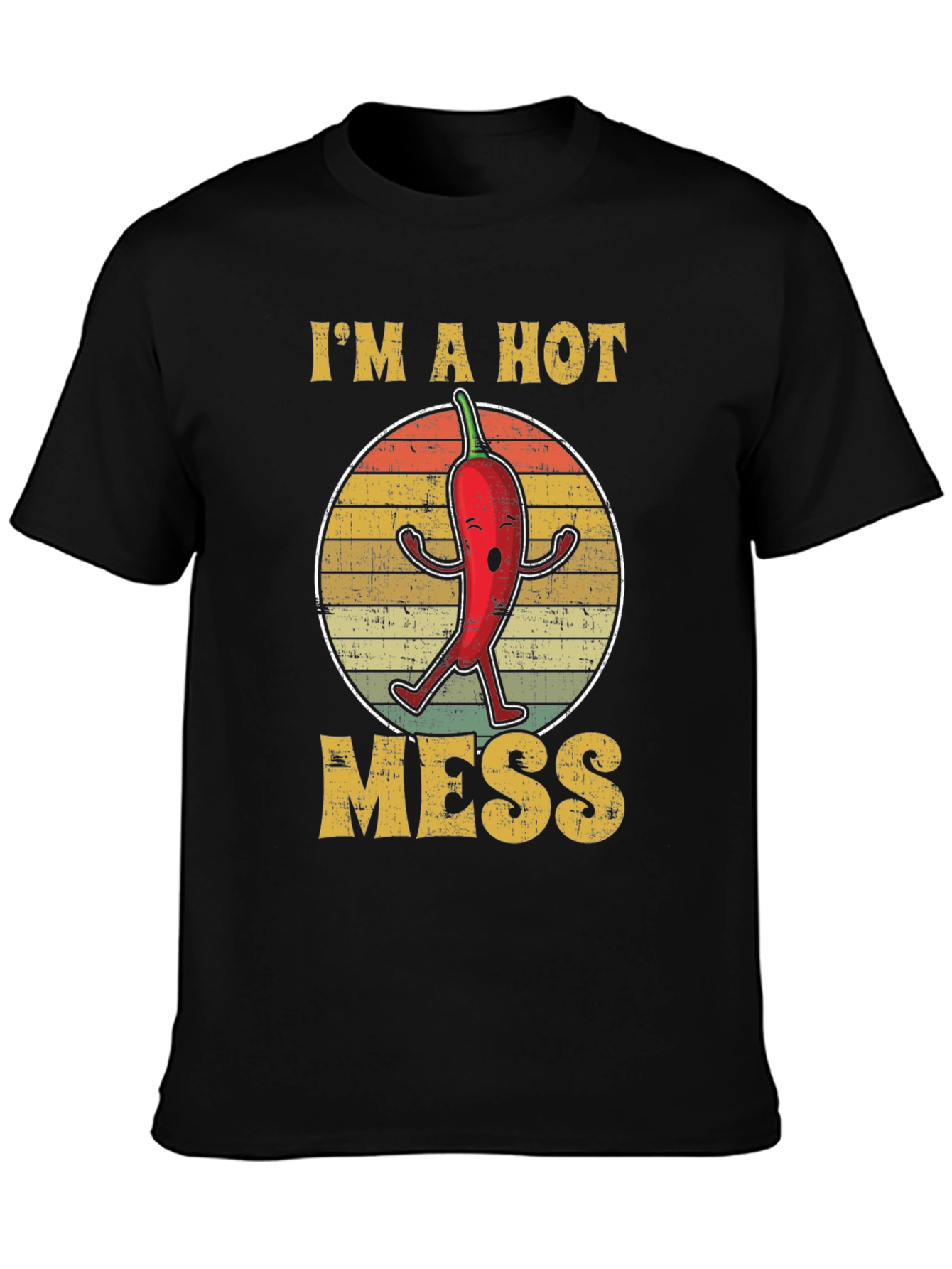 Black I'm A Hot Mess Graphic T-Shirt view 3