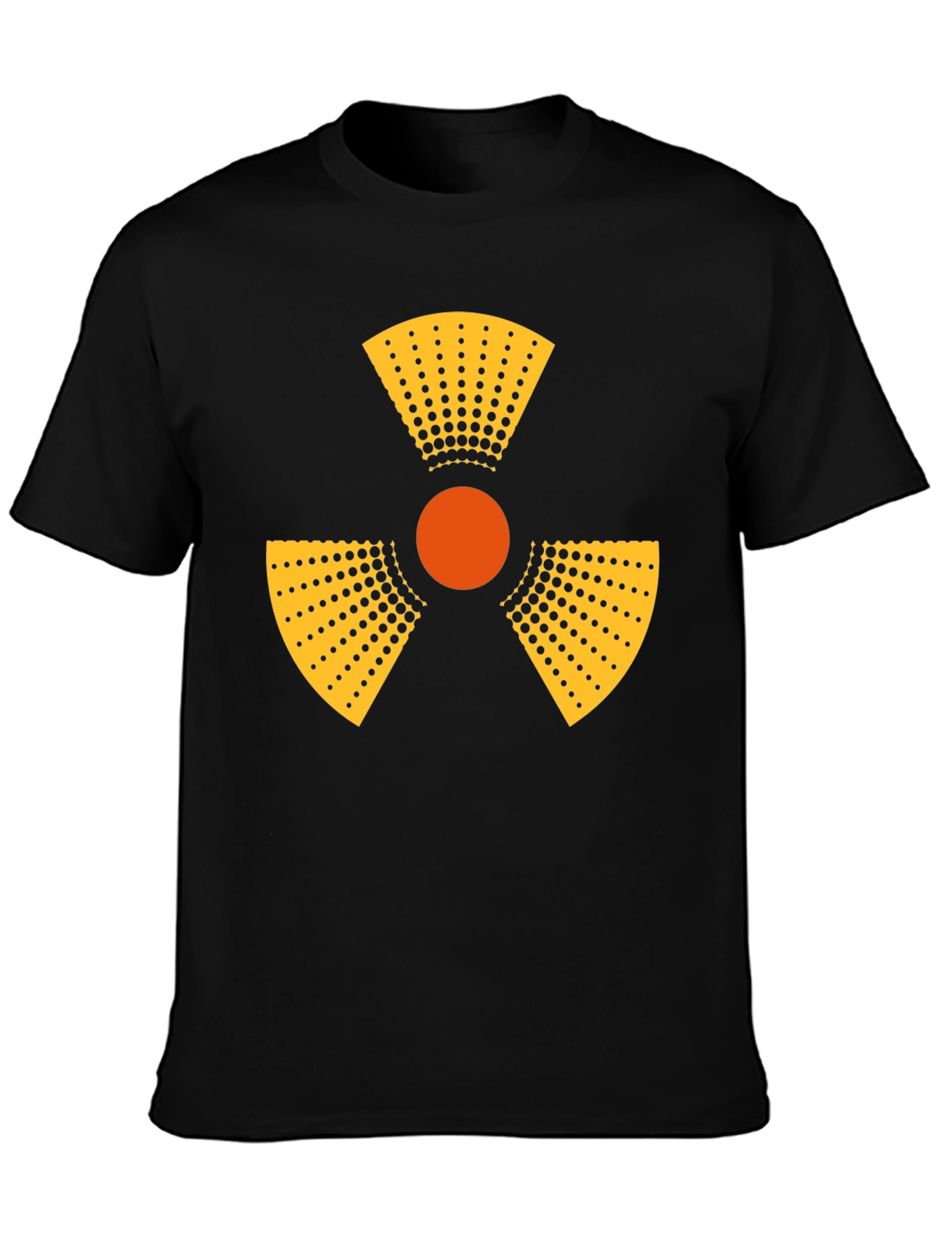 Black Radioactive Symbol Graphic Tee - Mens Black T-Shirt view 3