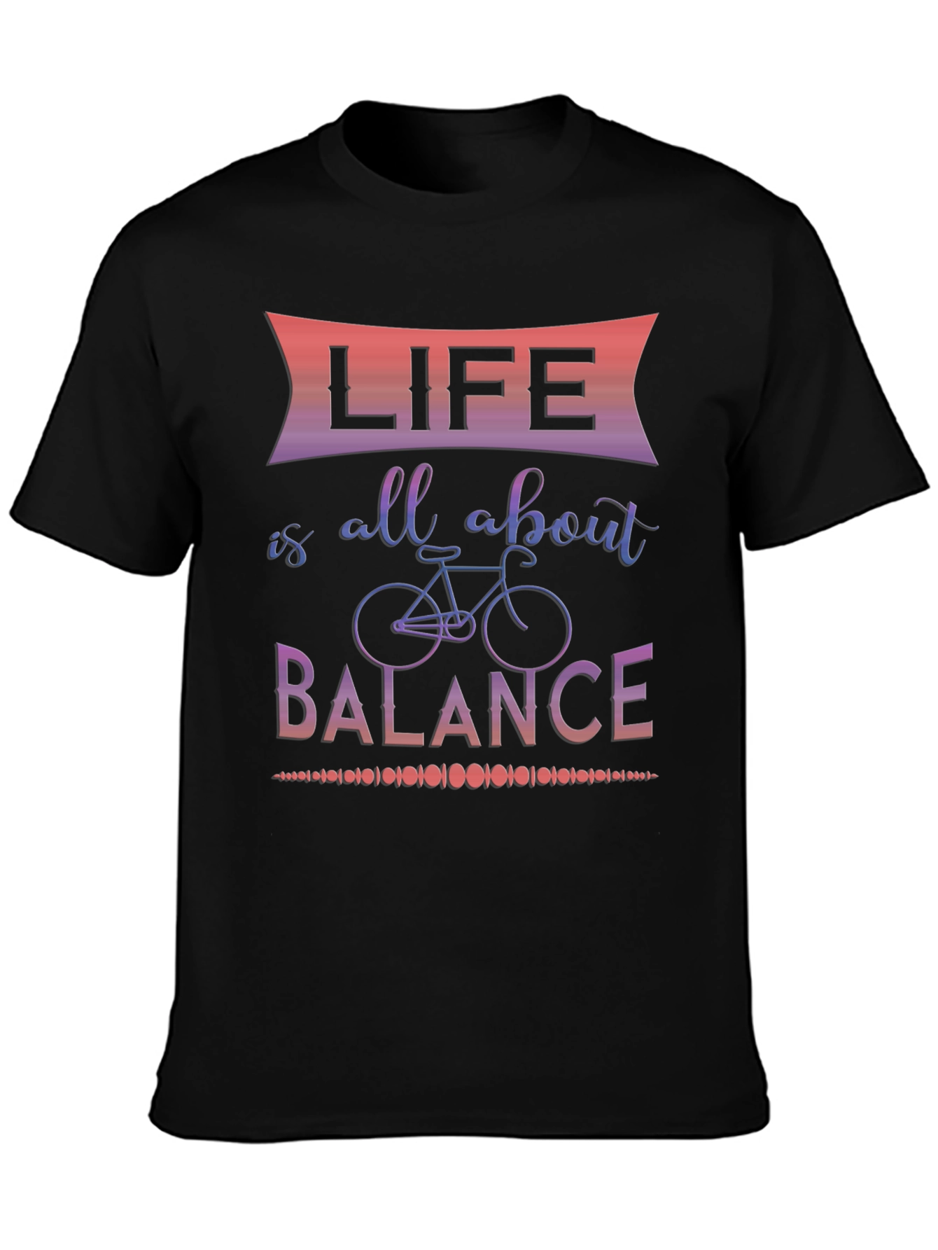 Black Life is all about balance graphic tee view 3