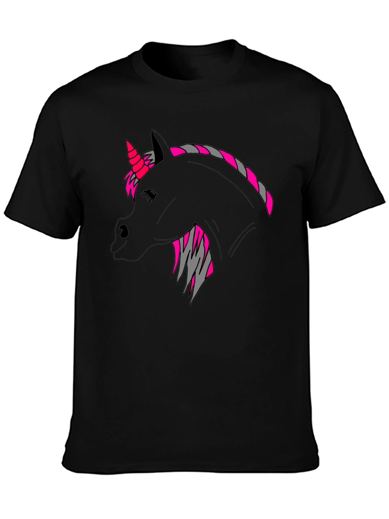 Black Unicorn Graphic T-Shirt - Unique Style view 3