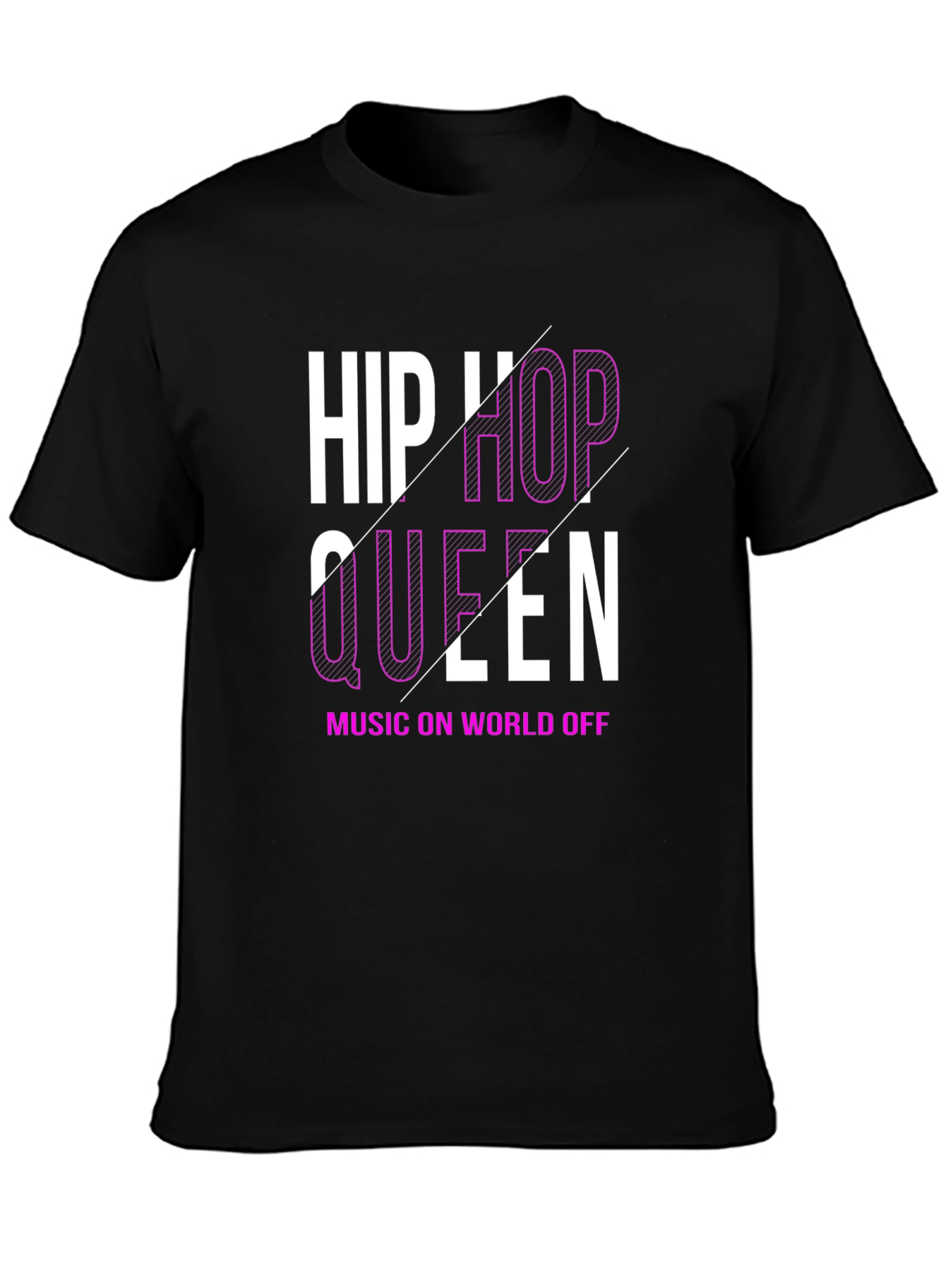 Black Hip Hop Queen Graphic Tee view 3