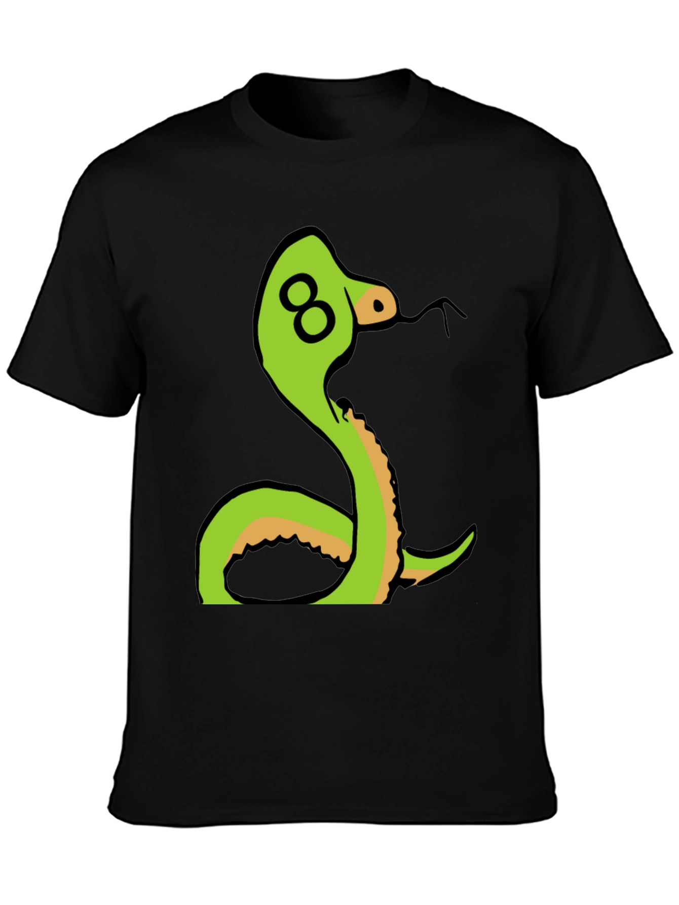 Black Snake Graphic T-Shirt - Unique Design view 3