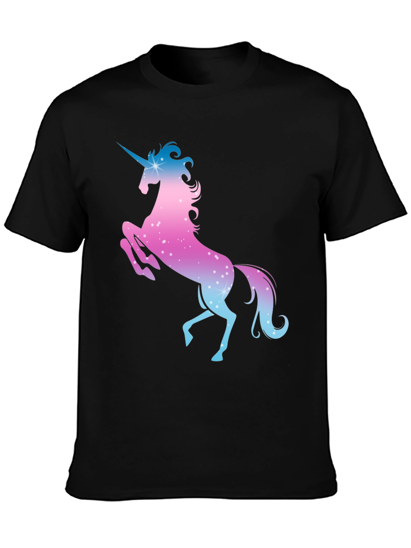 Black Unicorn Graphic Tee - Magical Design view 3