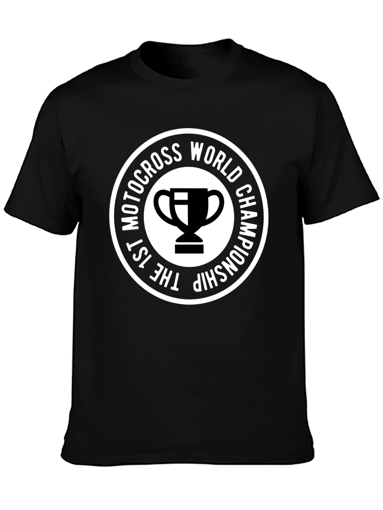 Motocross World Championship Black Graphic T-Shirt - 3