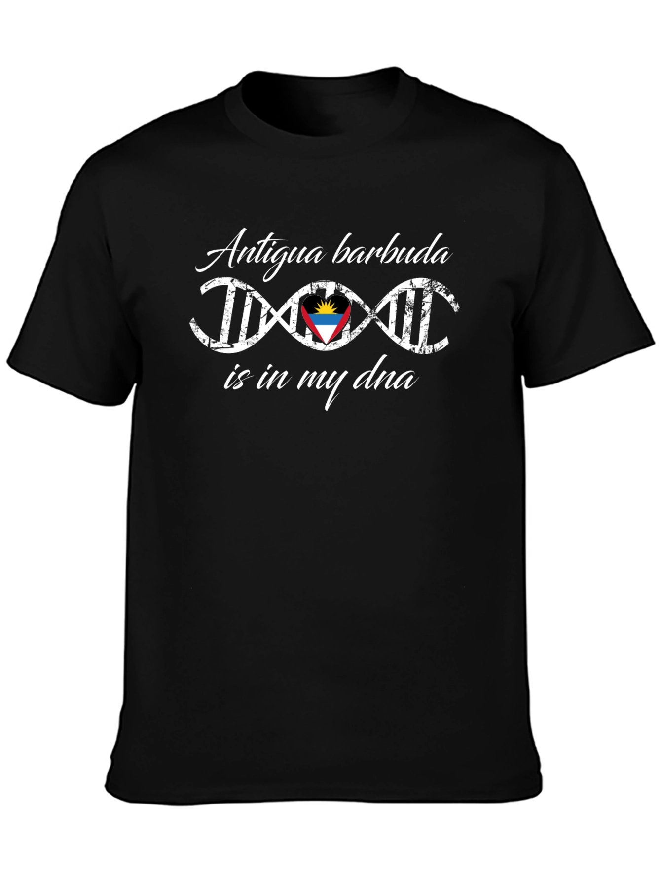 Antigua Barbuda DNA Flag T-Shirt - 3