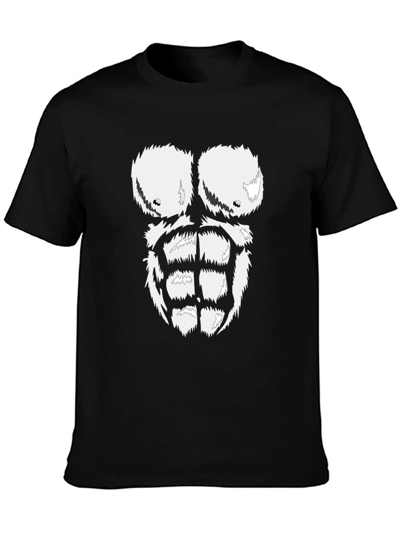 Black Funny Gorilla Costume T-Shirt - Ape Chest Design view 3
