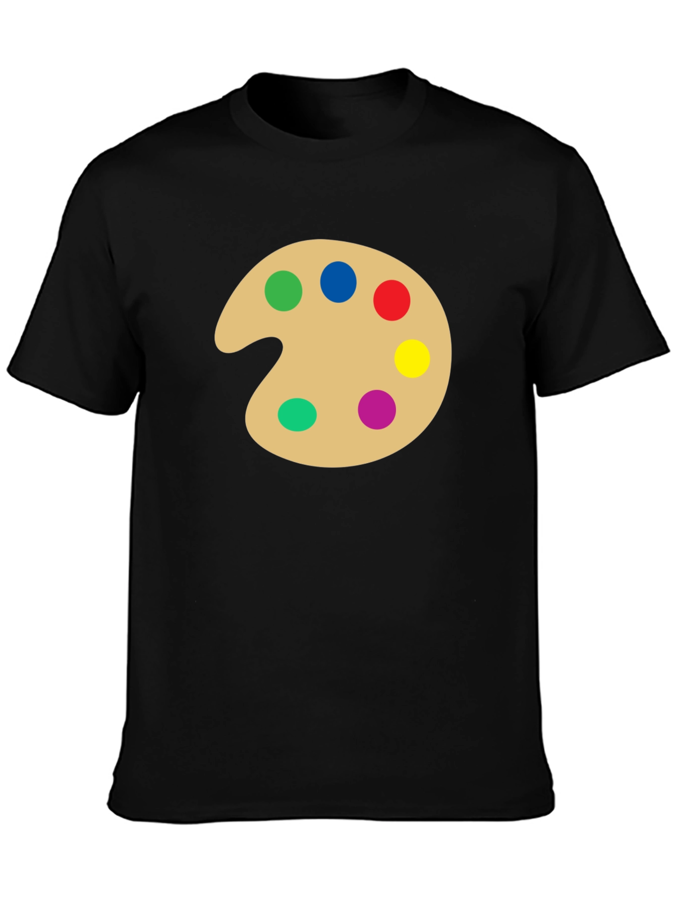 Black Artist Palette T-Shirt - Creative Design view 3