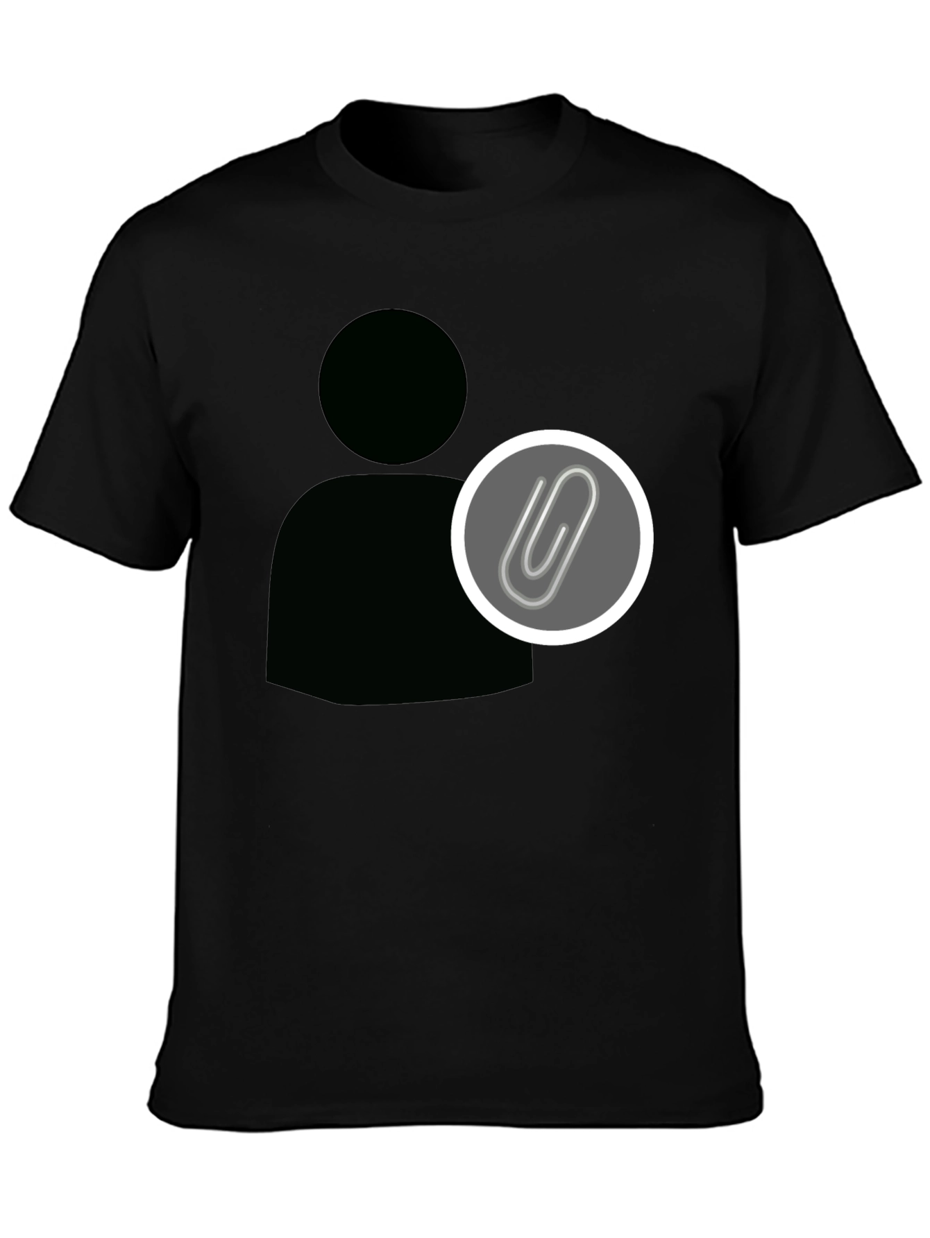 Statement Black Tee - Profile Attachment Design - 3
