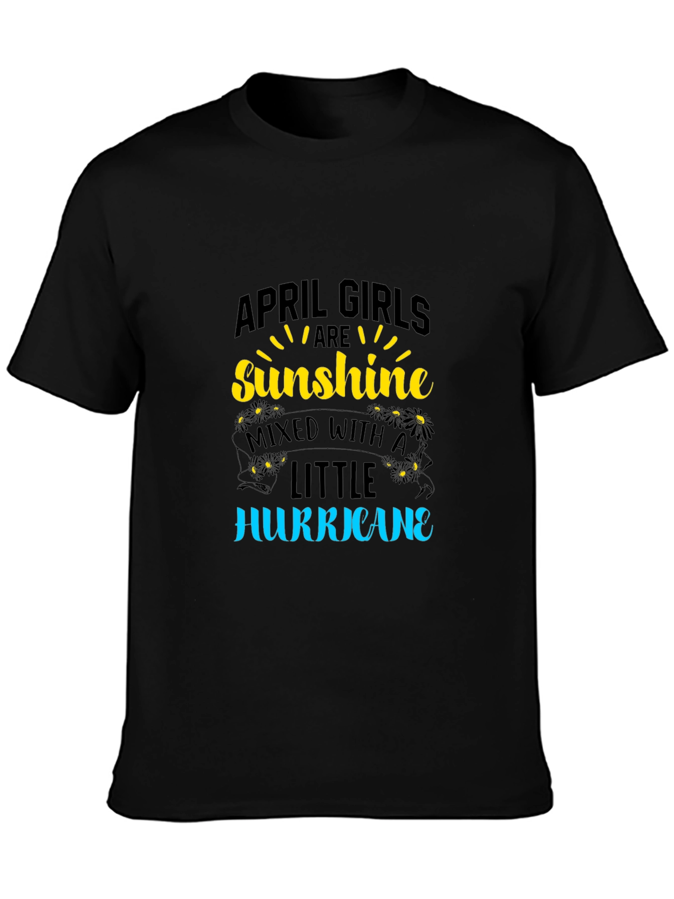 Black April Girls Sunshine Hurricane T-Shirt view 3