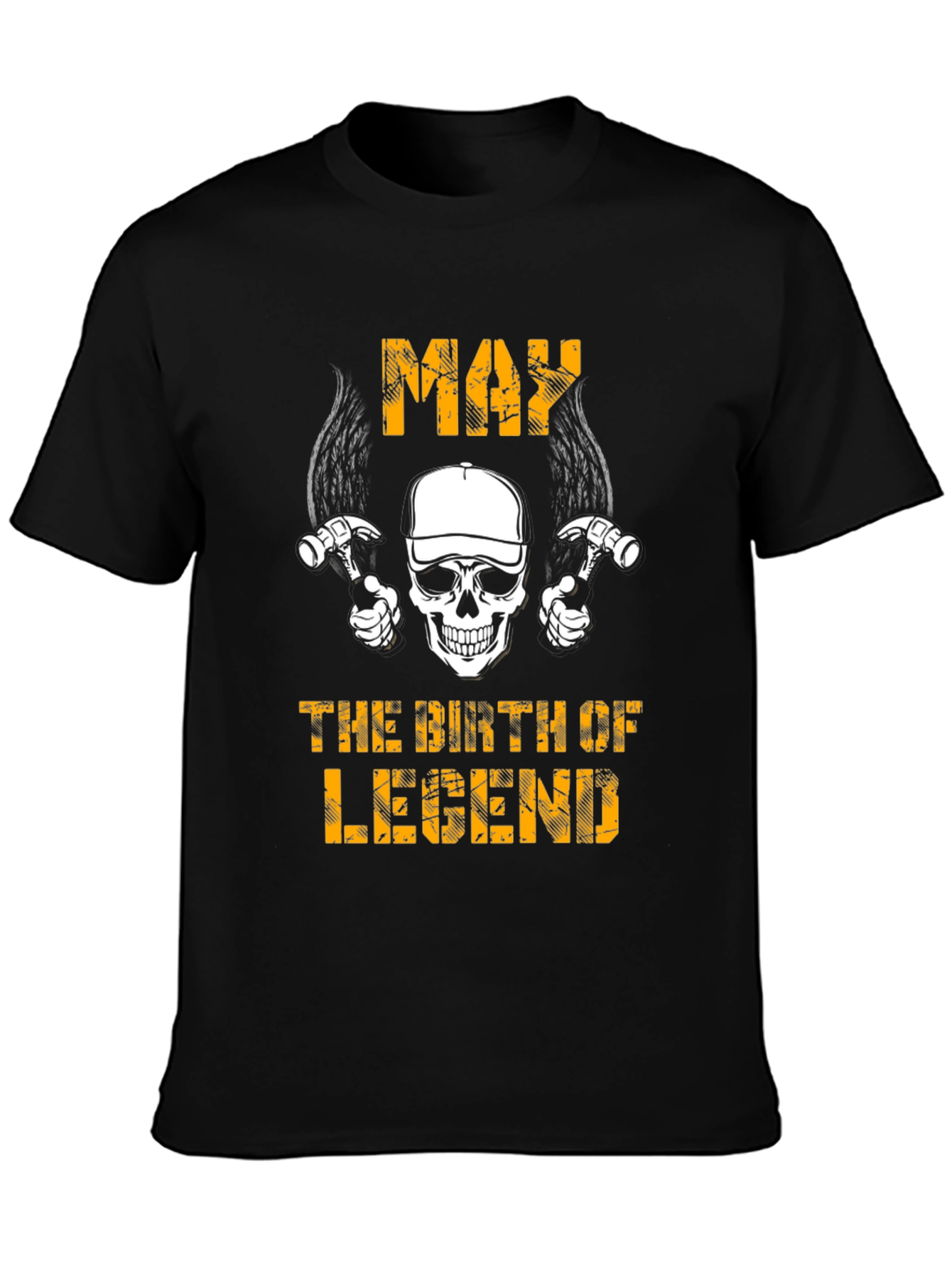 Black May Birth of Legends Graphic T-Shirt view 3