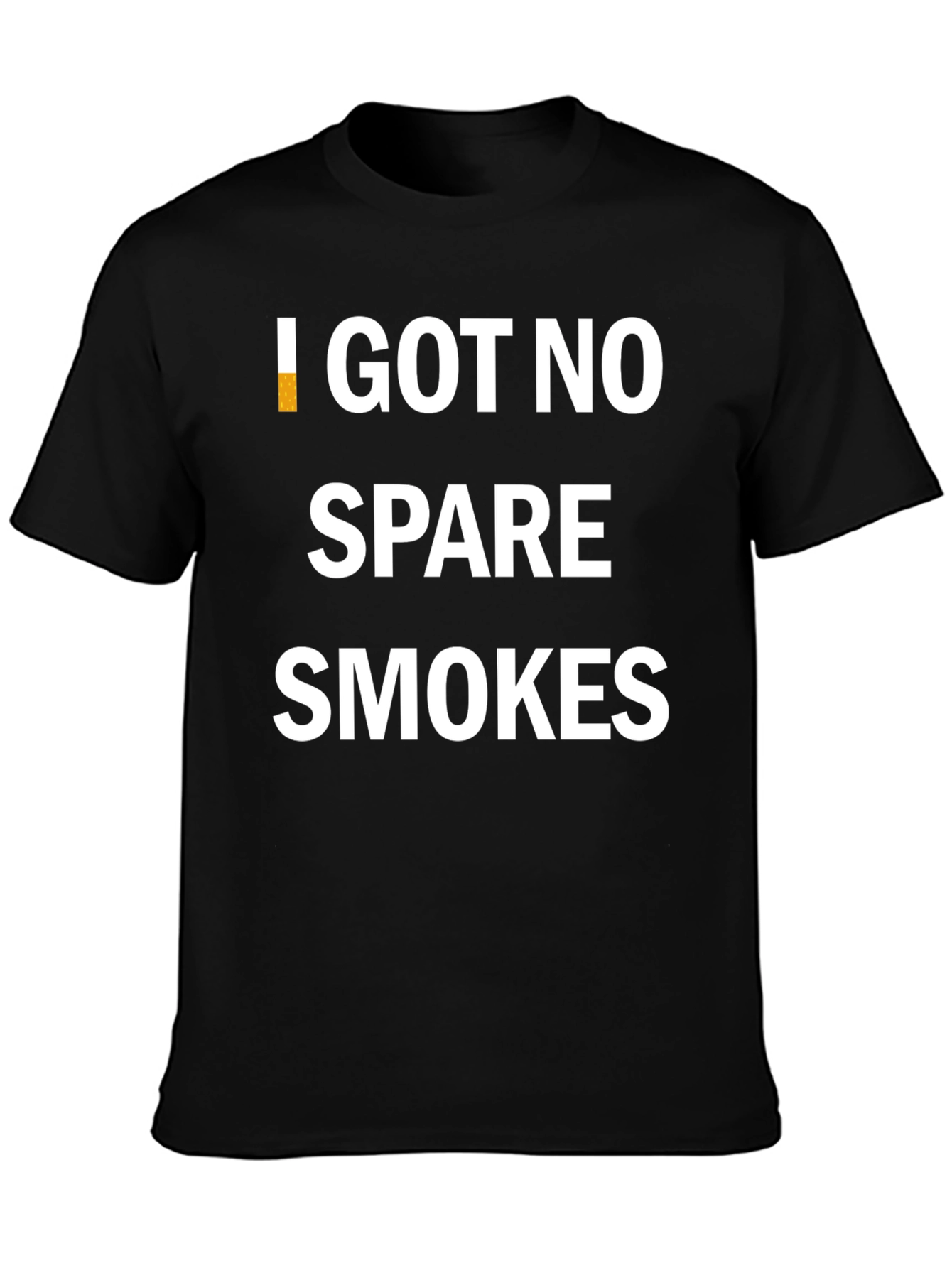 Black I Got No Spare Smokes Graphic Tee view 3