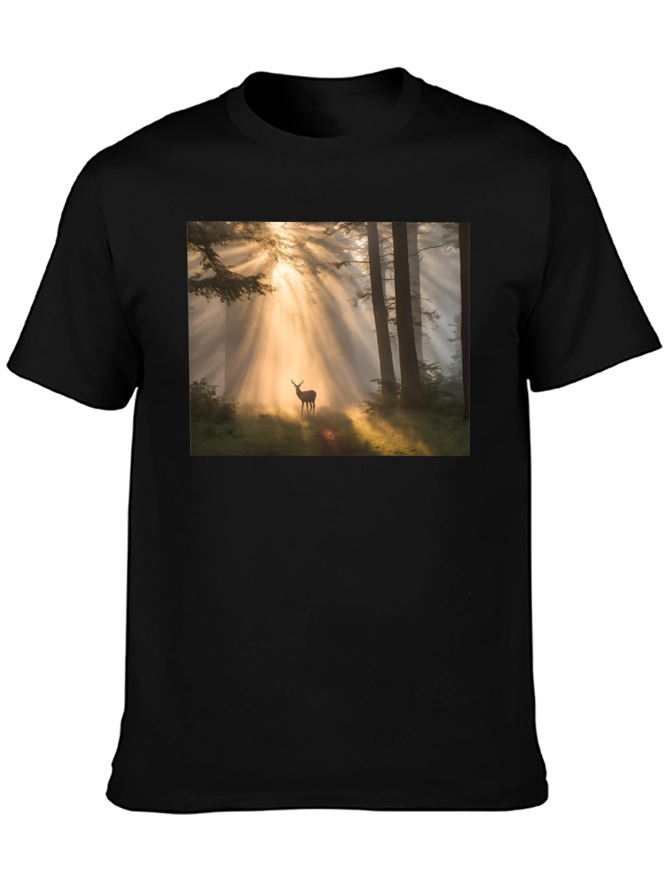 Black Forest Deer T-Shirt - Nature Lover Tee view 3