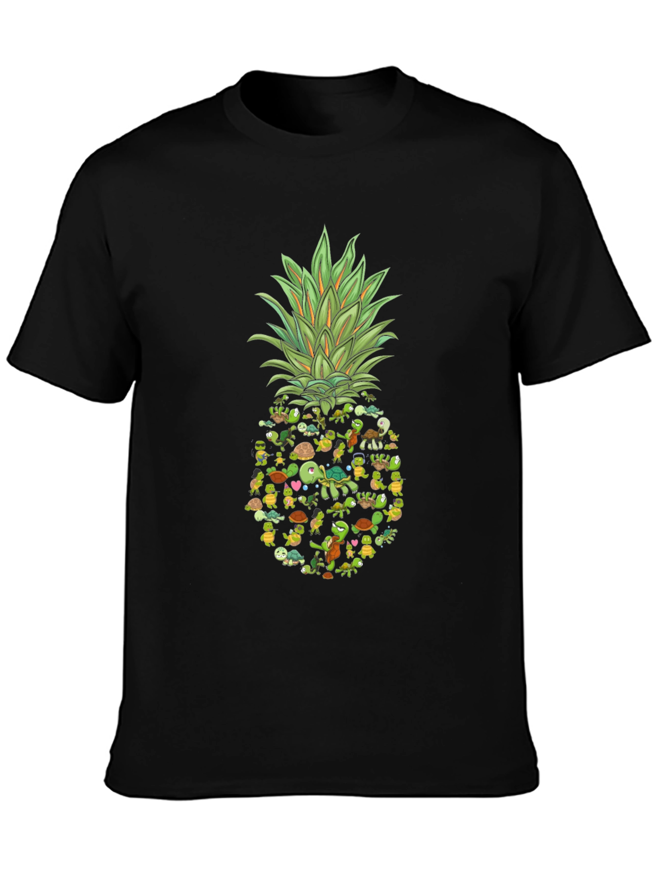 Black Turtle Pineapple Graphic Tee view 3