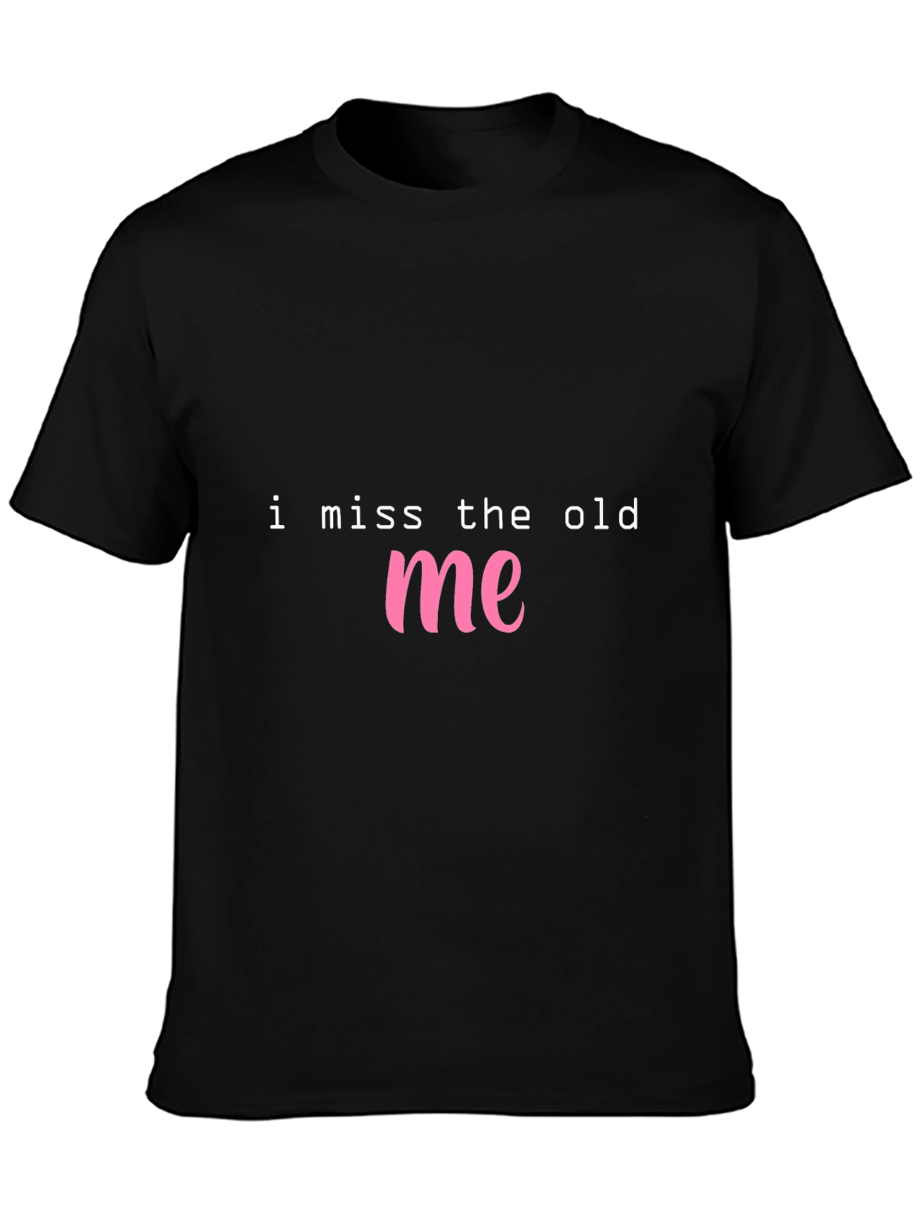 Black I Miss The Old Me Graphic T-Shirt - Black view 3