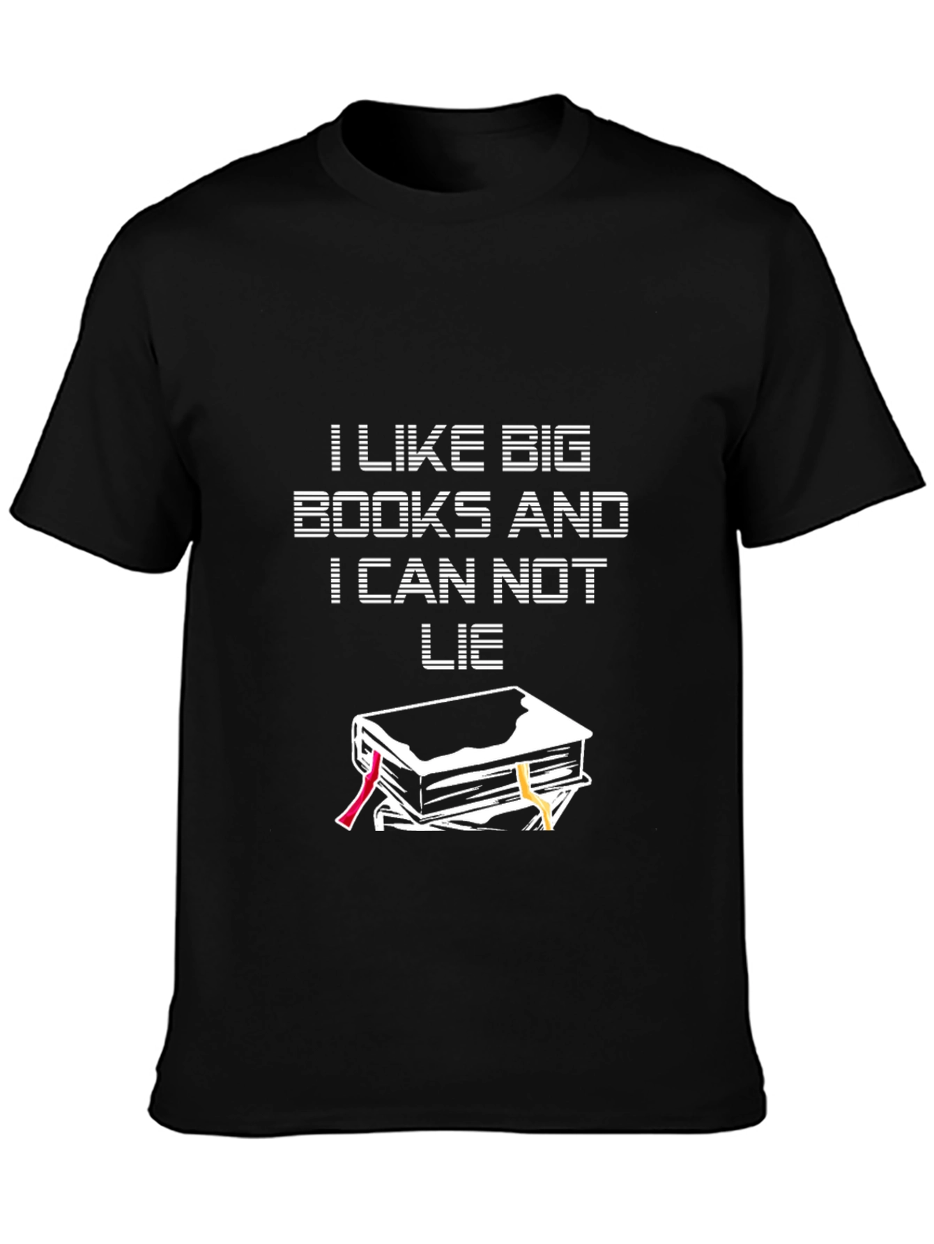 Black Big Books Funny T-Shirt for Book Lovers view 3