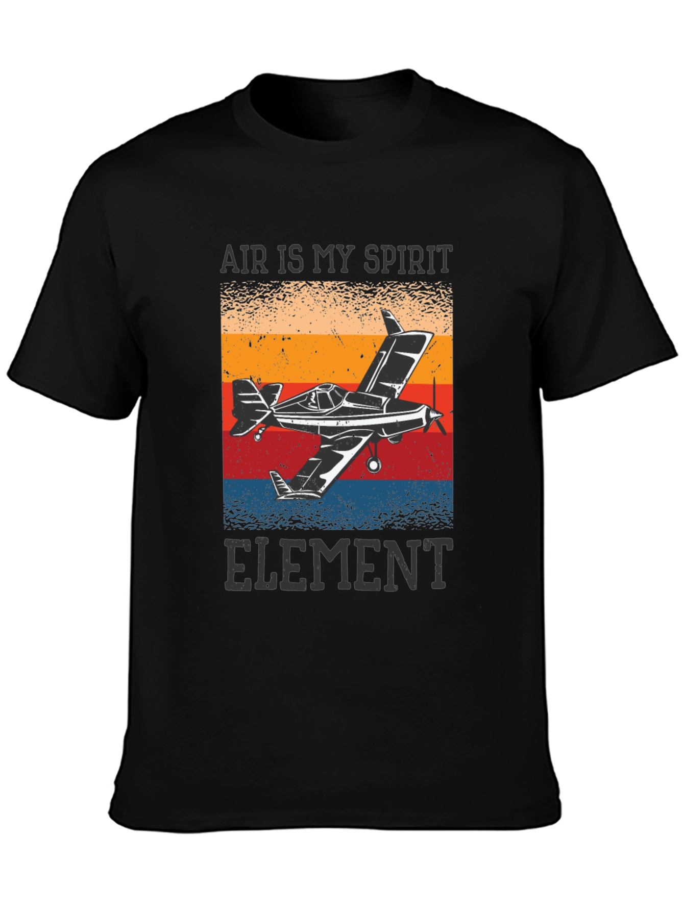 Black Air is My Spirit Element Graphic T-Shirt view 3
