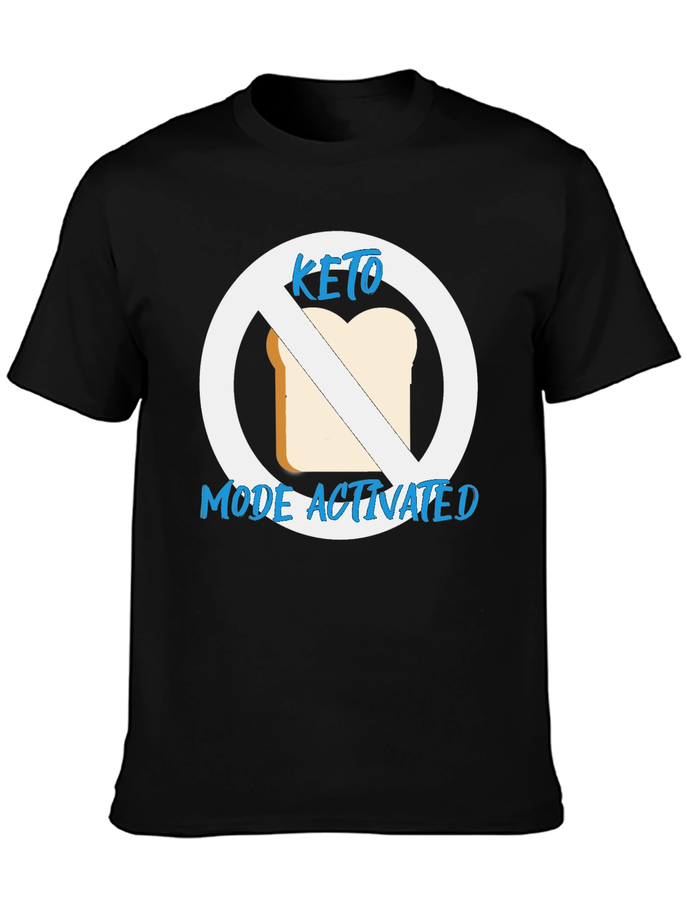 Black Keto Mode Activated Graphic T-Shirt view 3