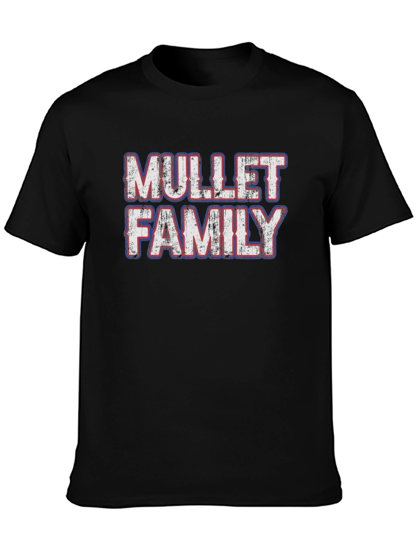 Black Mullet Family Black Graphic Tee view 3