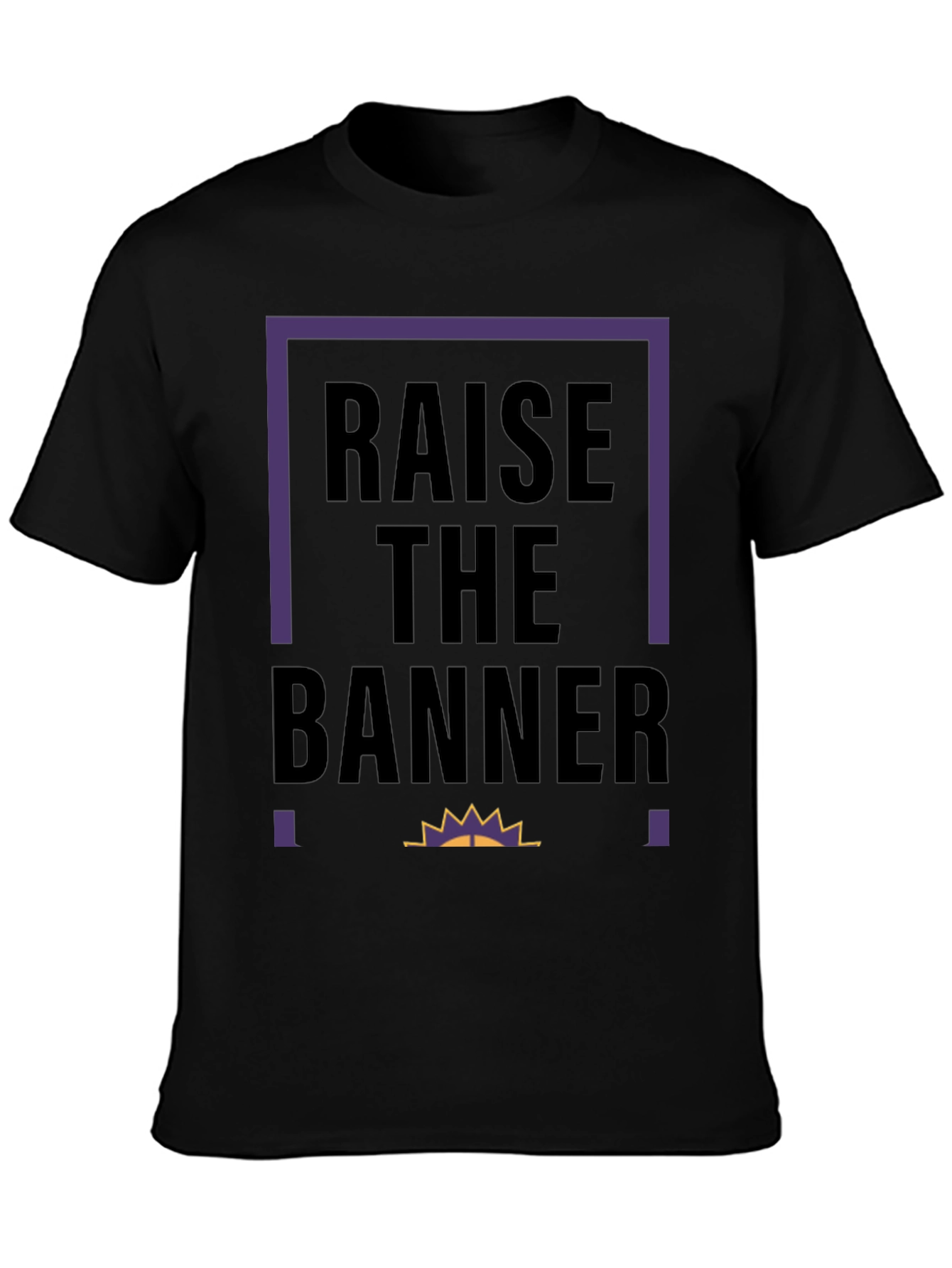 Black Raise The Banner Graphic Tee view 3