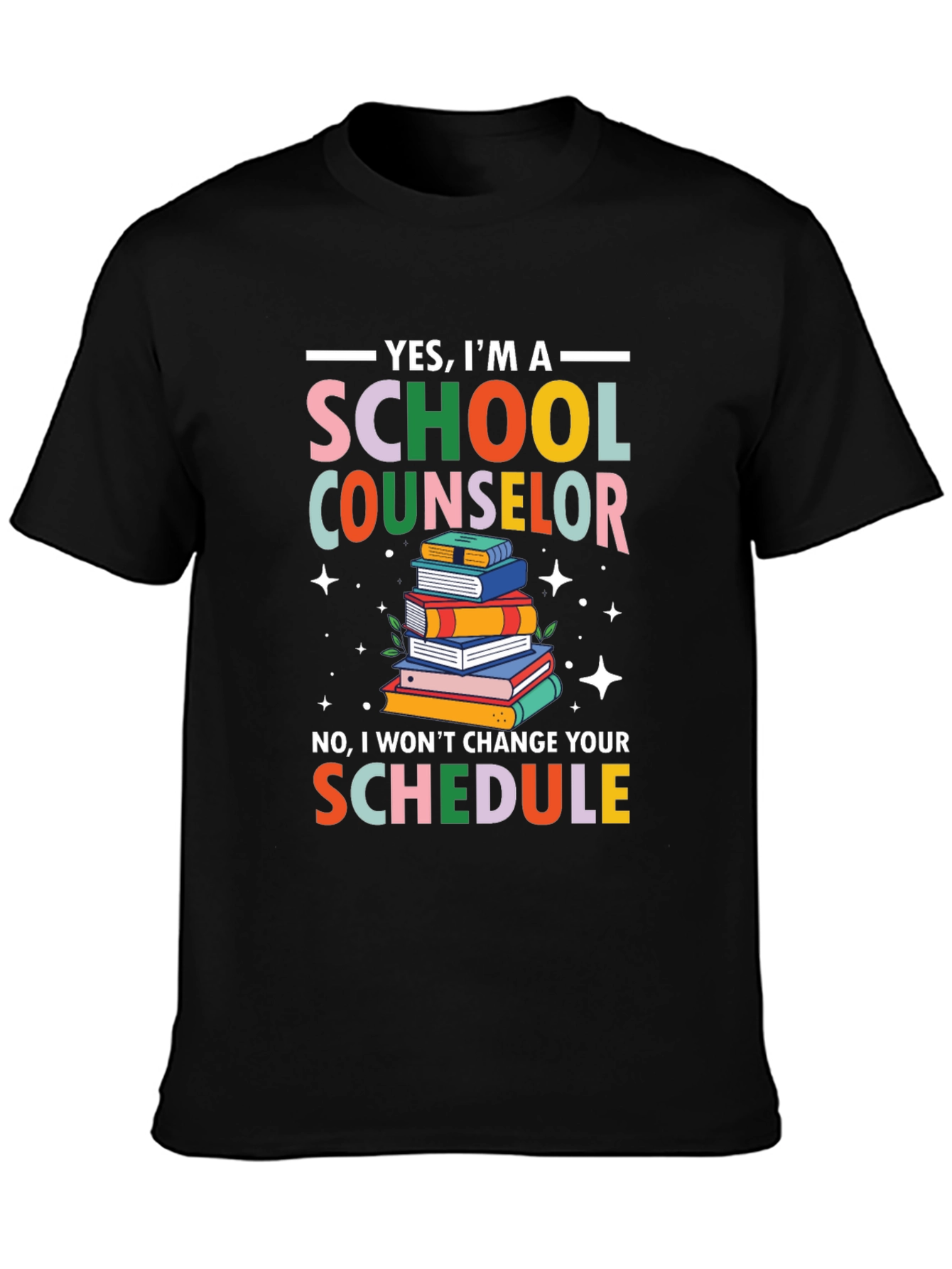 School Counselor T-Shirt - Funny Schedule Design - 3