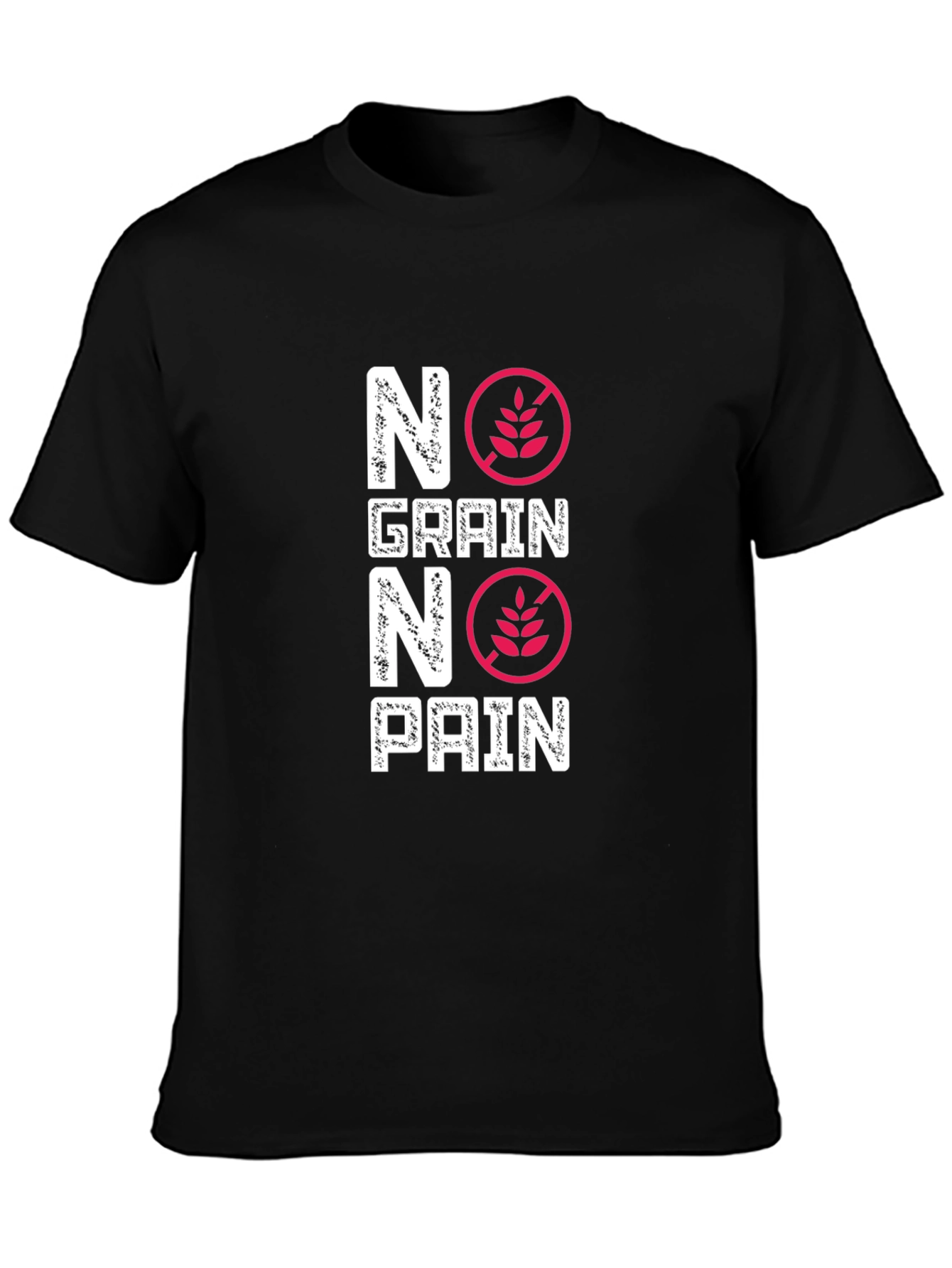 No Grain No Pain Graphic Tee - Gluten Free Lifestyle Shirt - 3