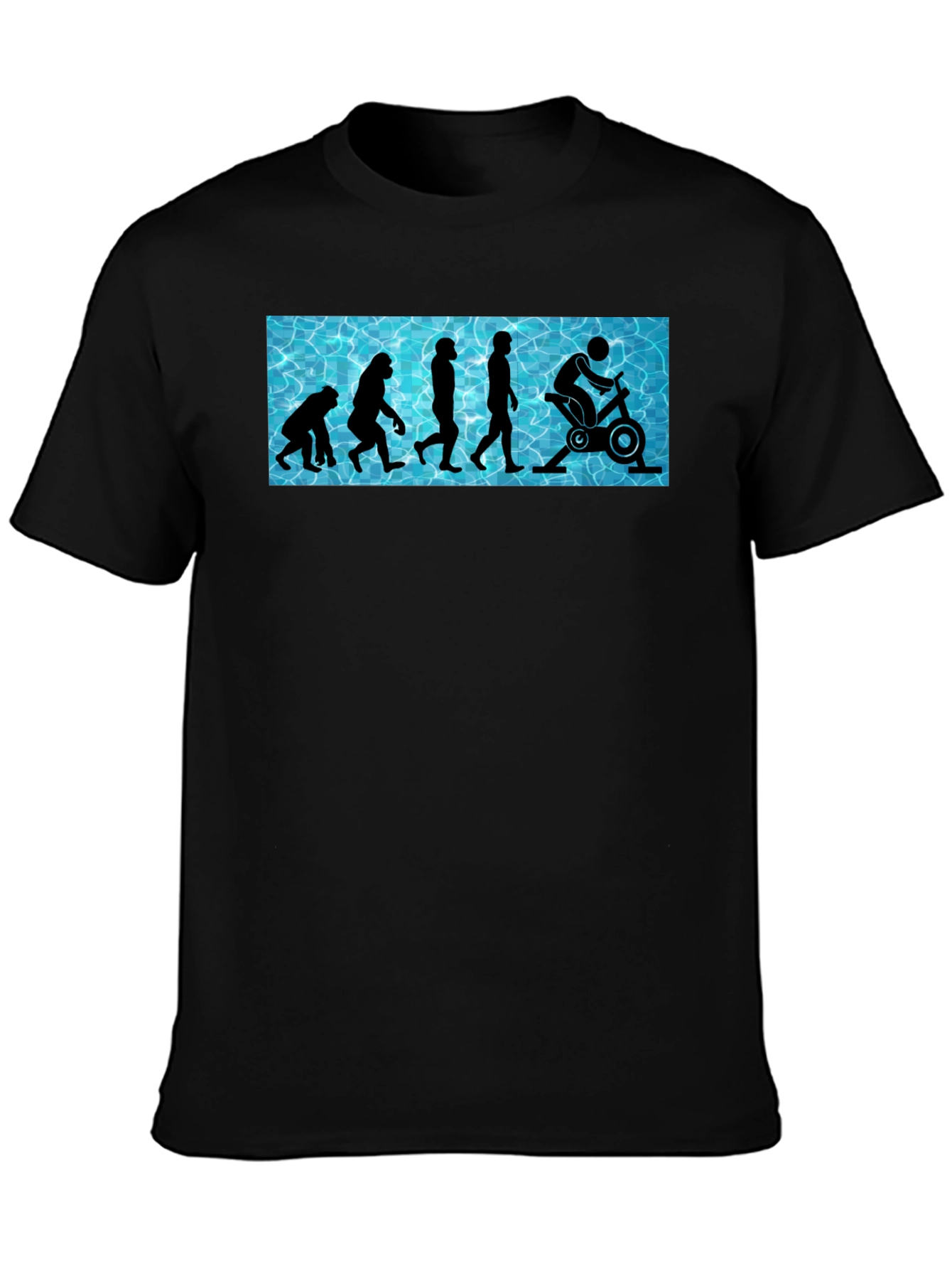 Black Evolution of Fitness T-Shirt - Funny Gym Workout Tee view 3