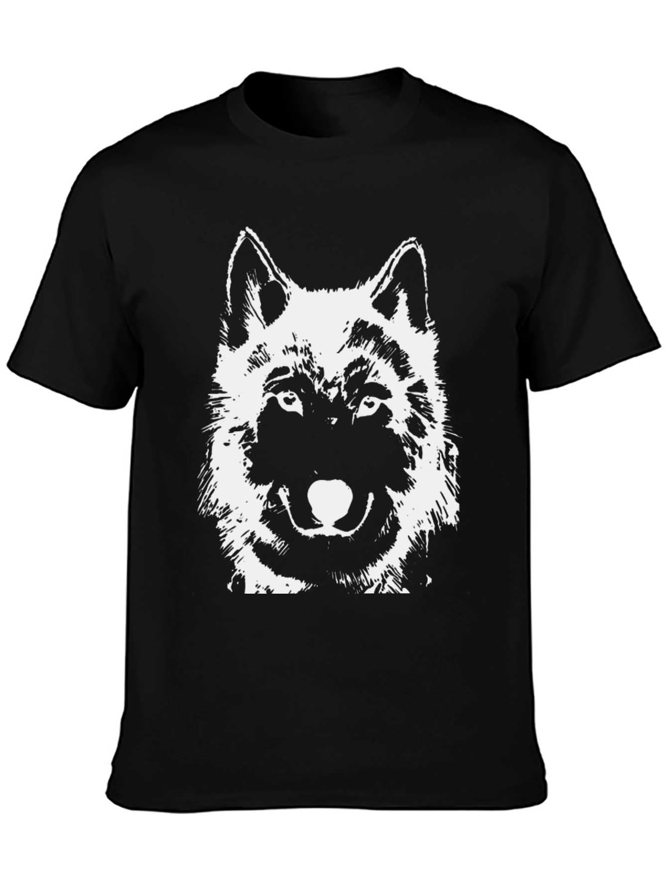 Black Black Wolf Graphic T-Shirt view 3