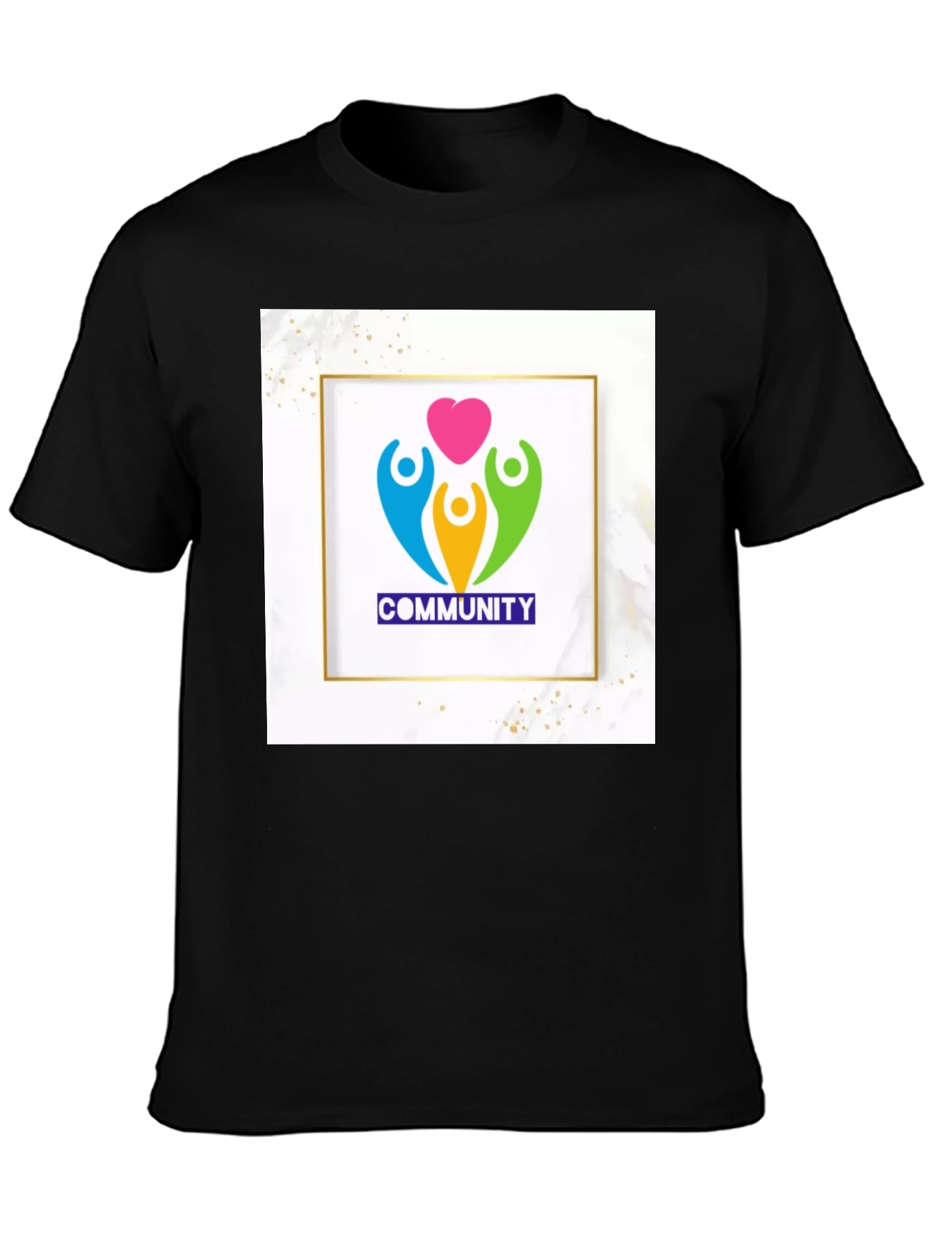 Community Love Graphic T-Shirt - Black - 3