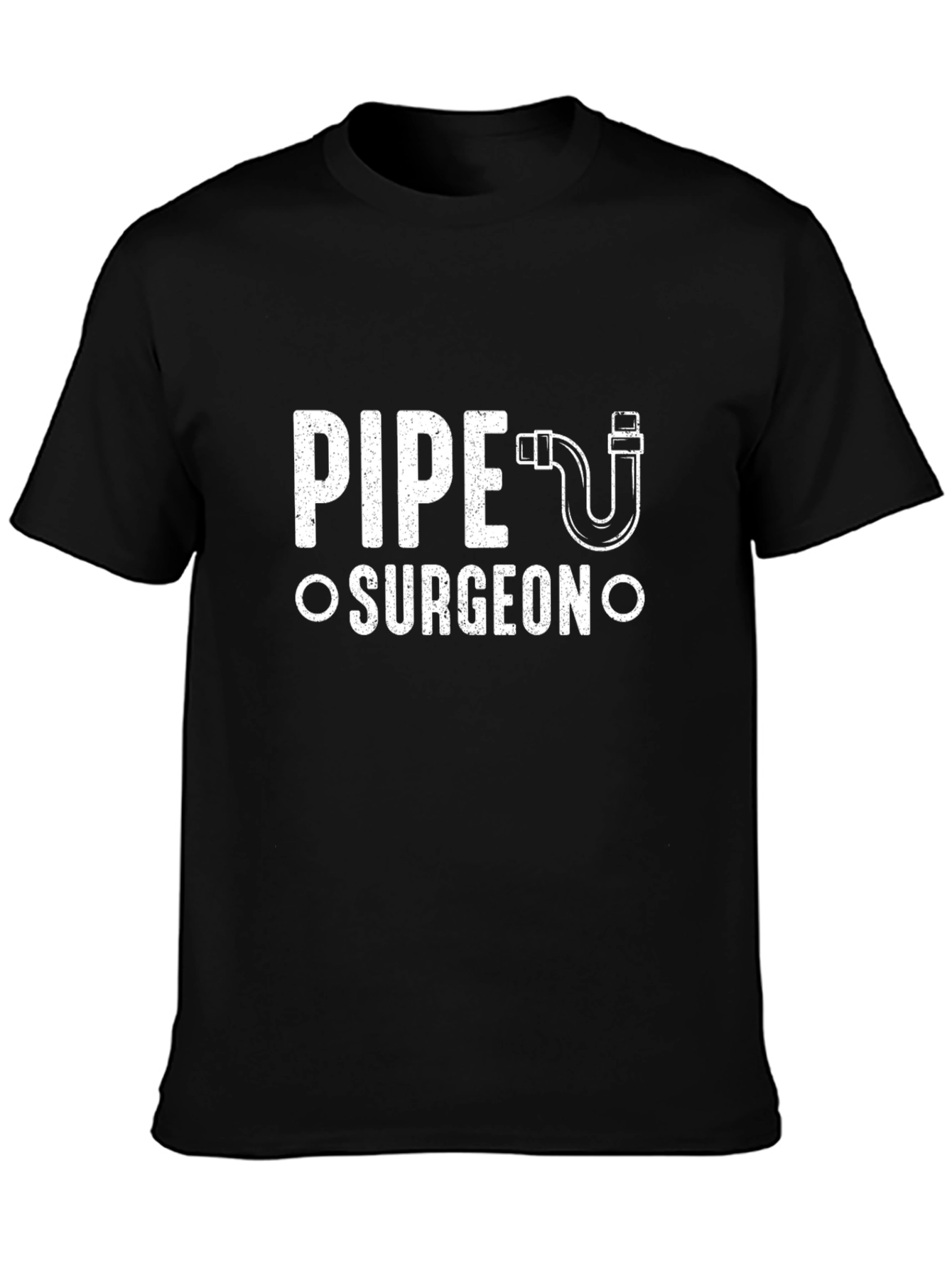 Black Pipe Surgeon Black Graphic T-Shirt view 3