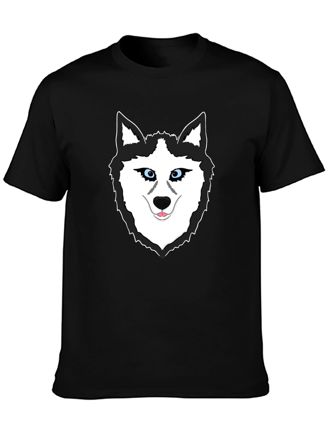 Black Cool Husky Graphic T-Shirt - Black view 3