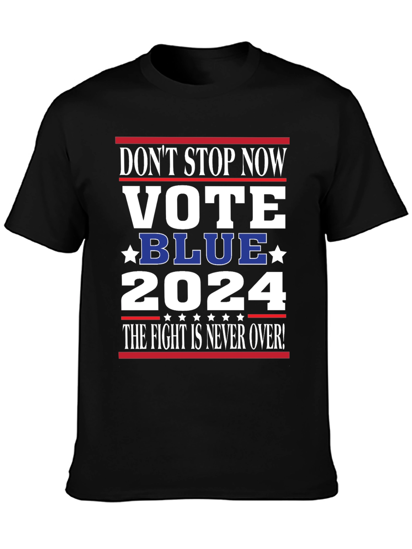 Black Vote Blue 2024 Political T-Shirt view 3