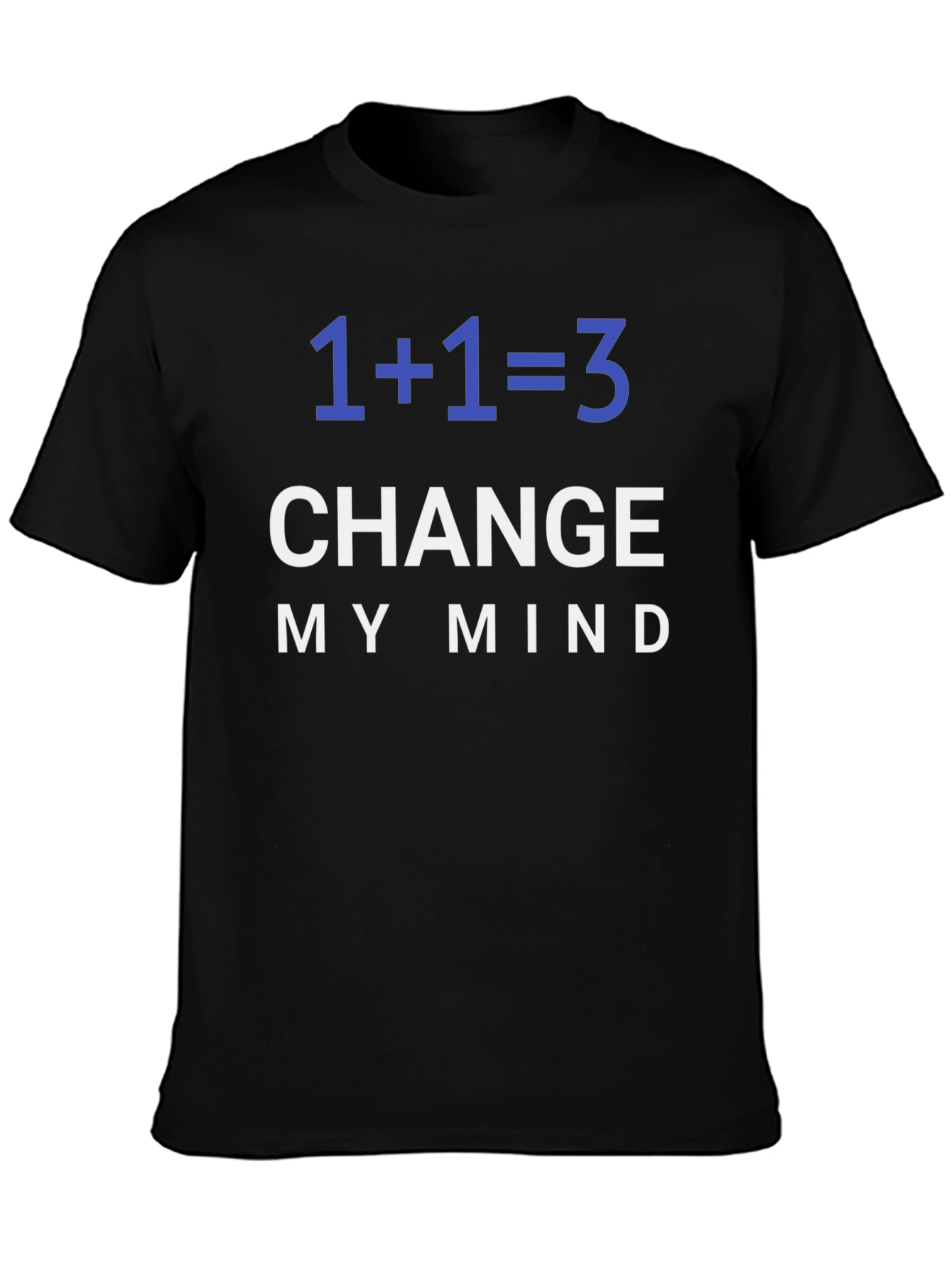 Black 1+1=3 Change My Mind Graphic Tee view 3