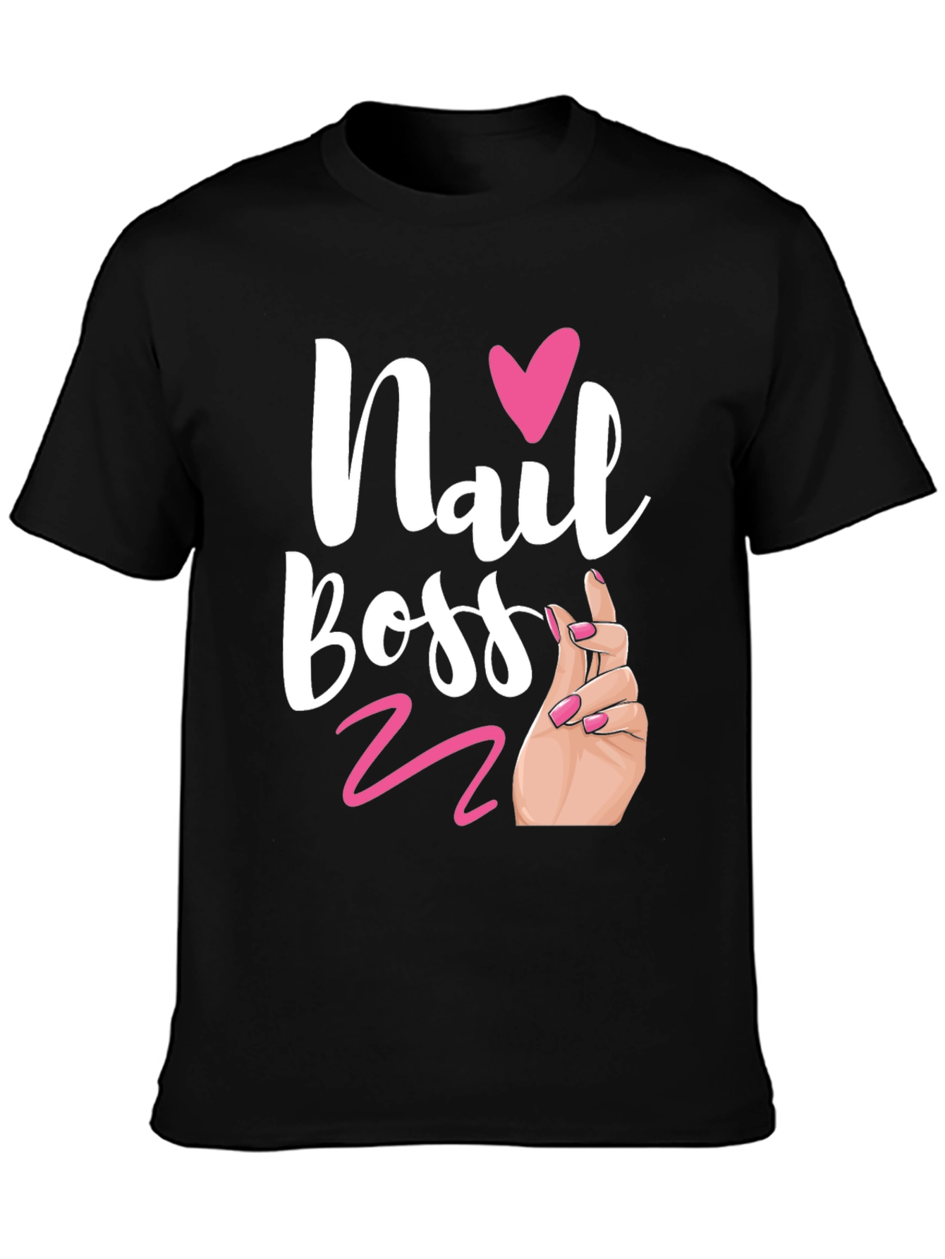 Black Nail Boss Graphic Tee - Salon Shirt view 3