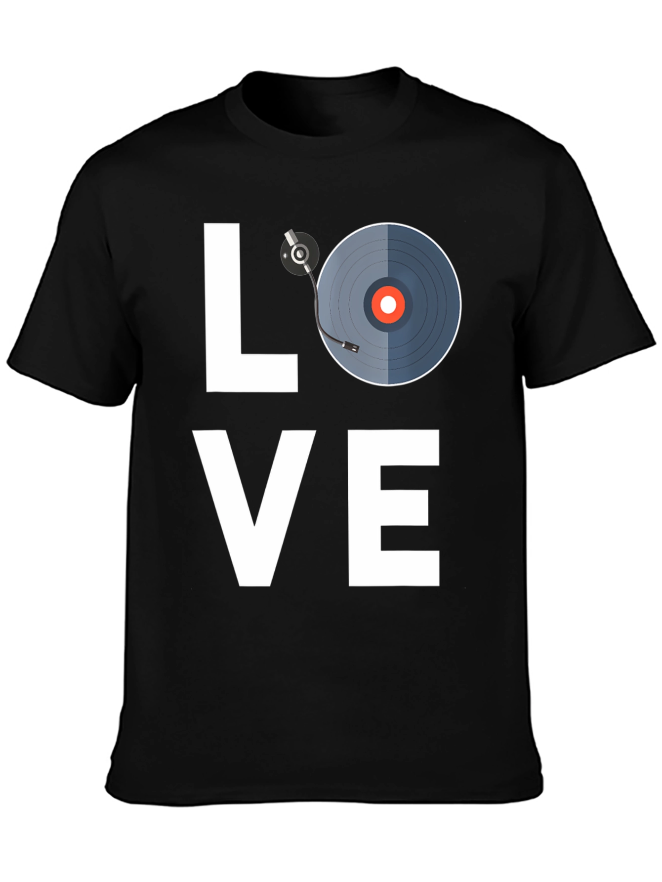 Black Love Music Black T-Shirt view 3