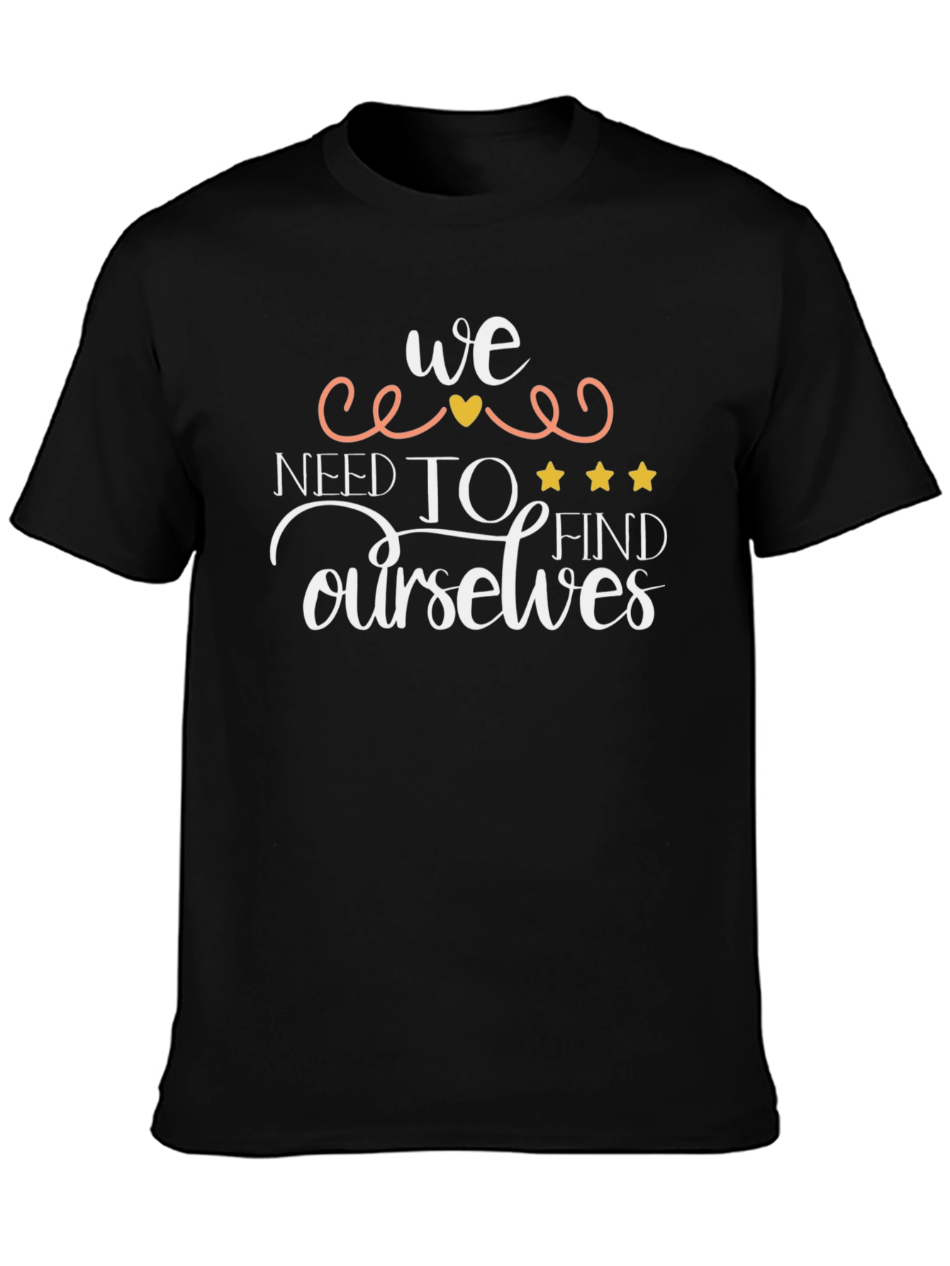 Black We Need To Find Ourselves Black Graphic Tee view 3