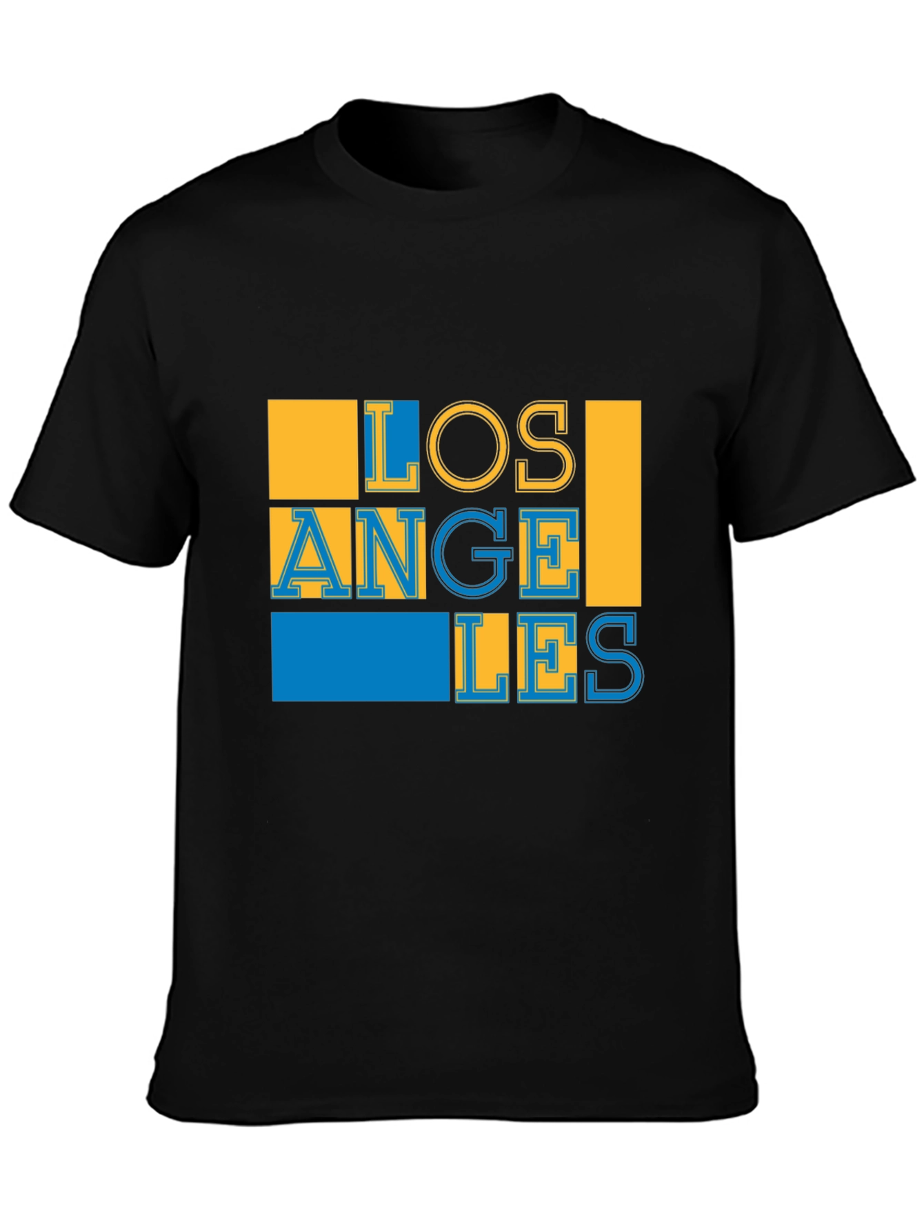 Black Los Angeles Graphic Print Black T-Shirt view 3