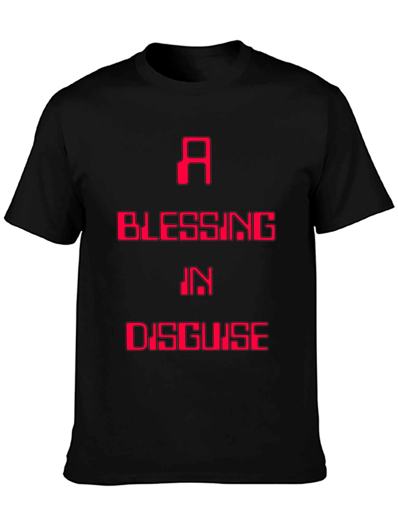 Black A Blessing in Disguise Graphic T-Shirt view 3