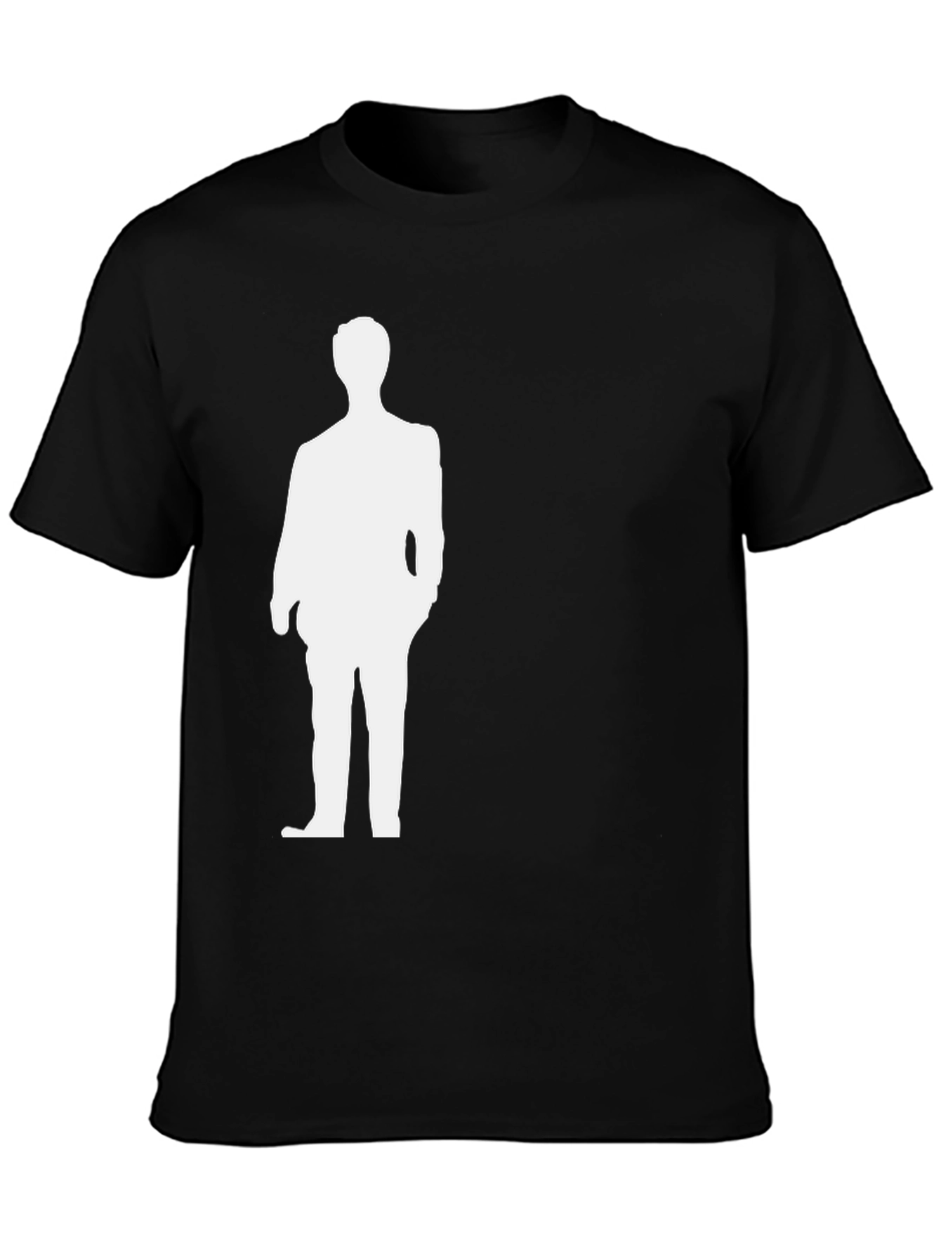Black Silhouette Suit Graphic Tee - Classic Style view 3