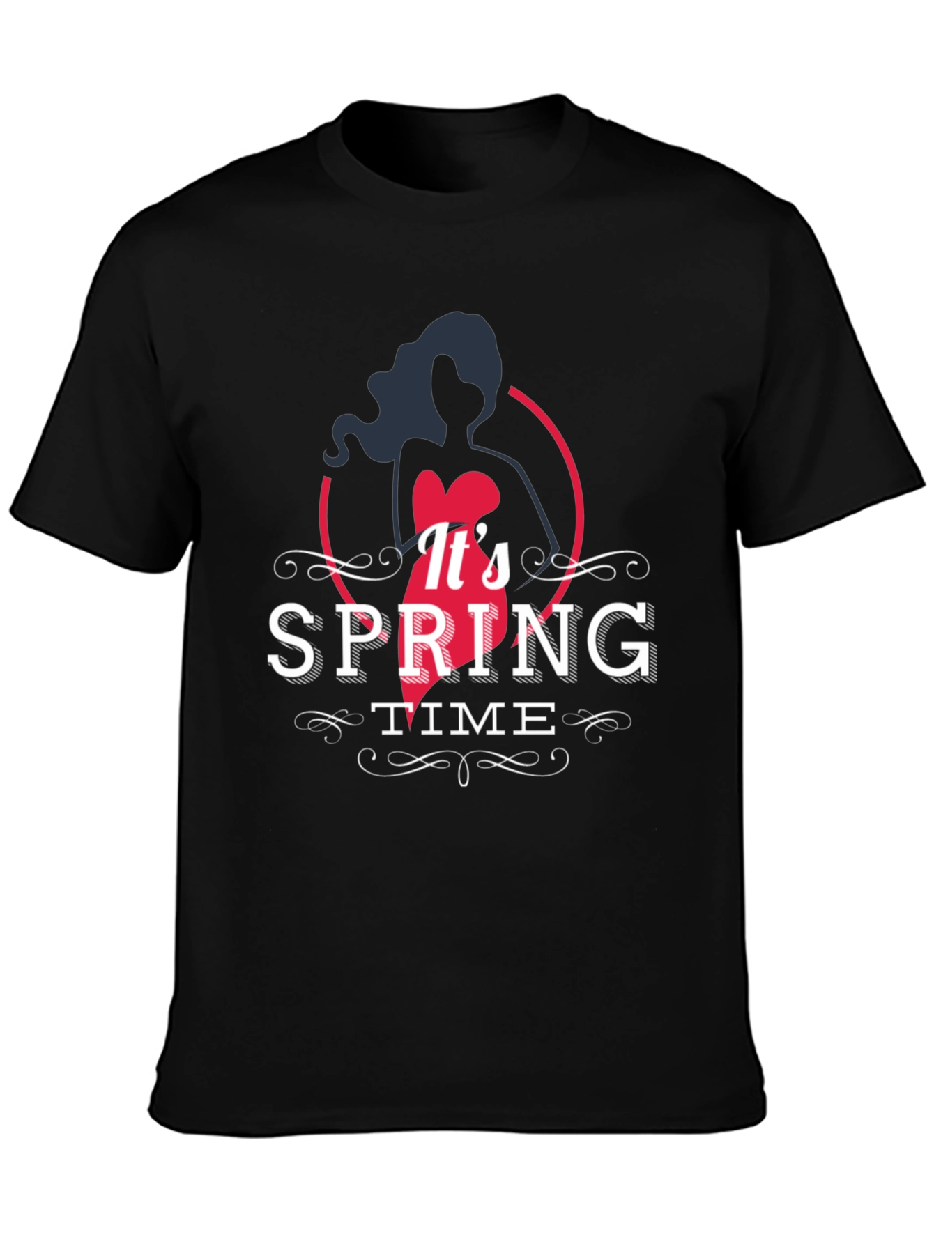 Black Spring Time Black T-Shirt view 3