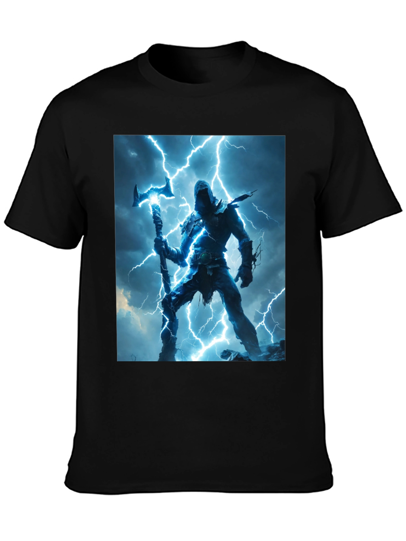 Black Lightning Warrior Graphic Tee view 3