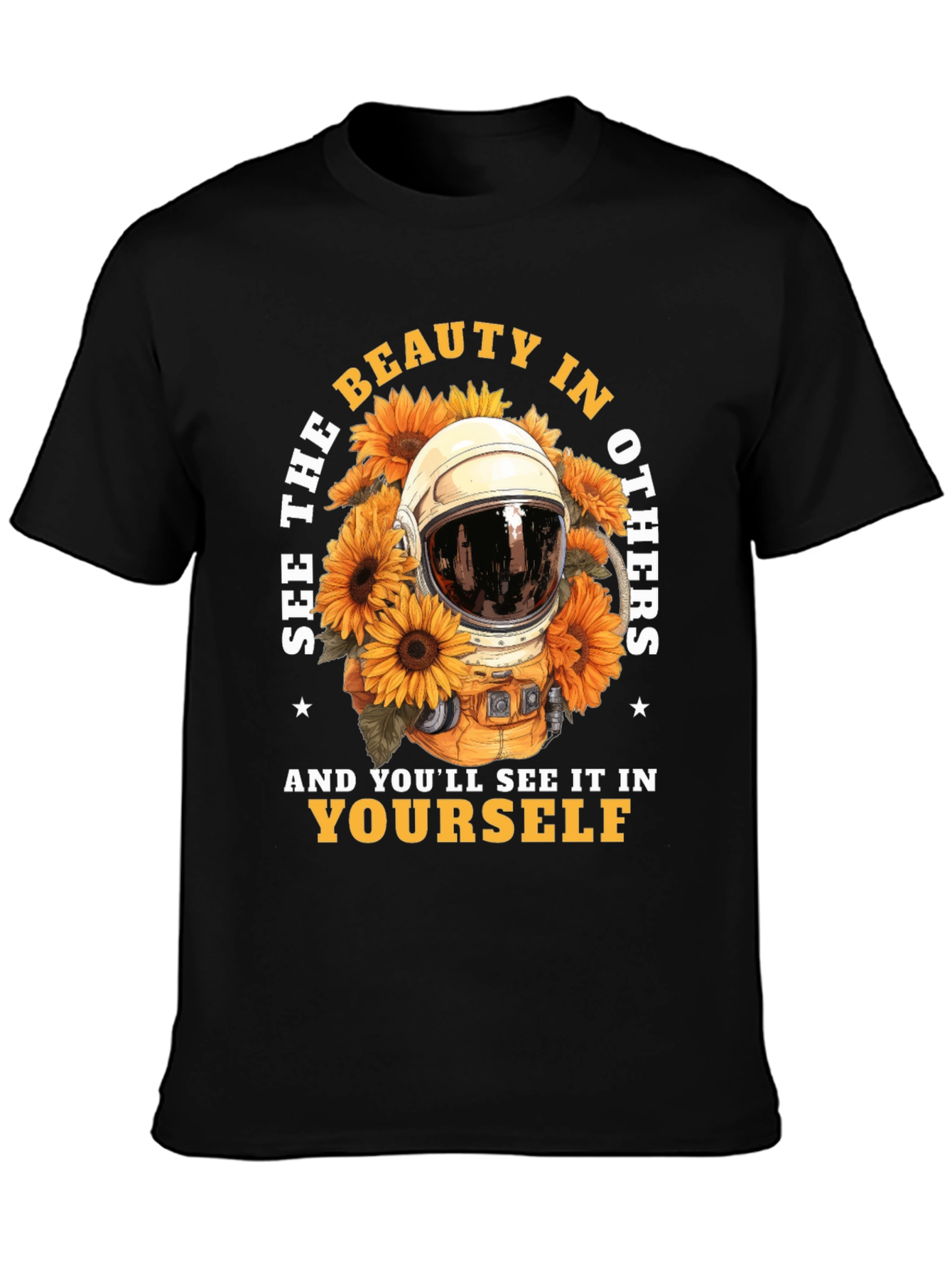 Black See The Beauty T-Shirt view 3