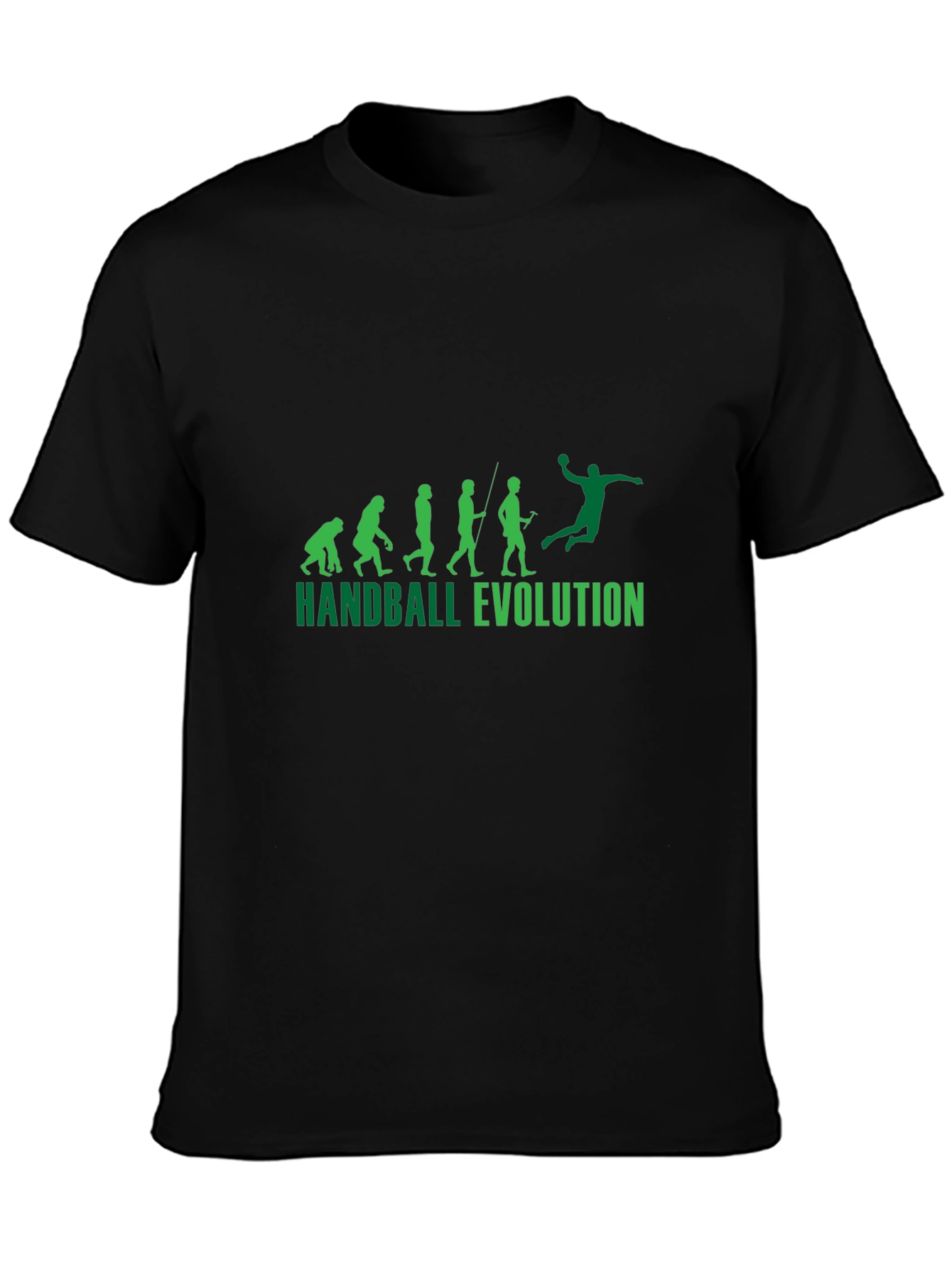 Black Handball Evolution Graphic Tee view 3