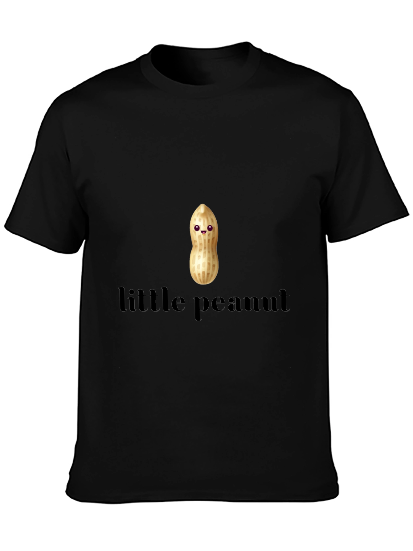 Black Little Peanut Graphic T-Shirt - Cute Unisex Tee view 3