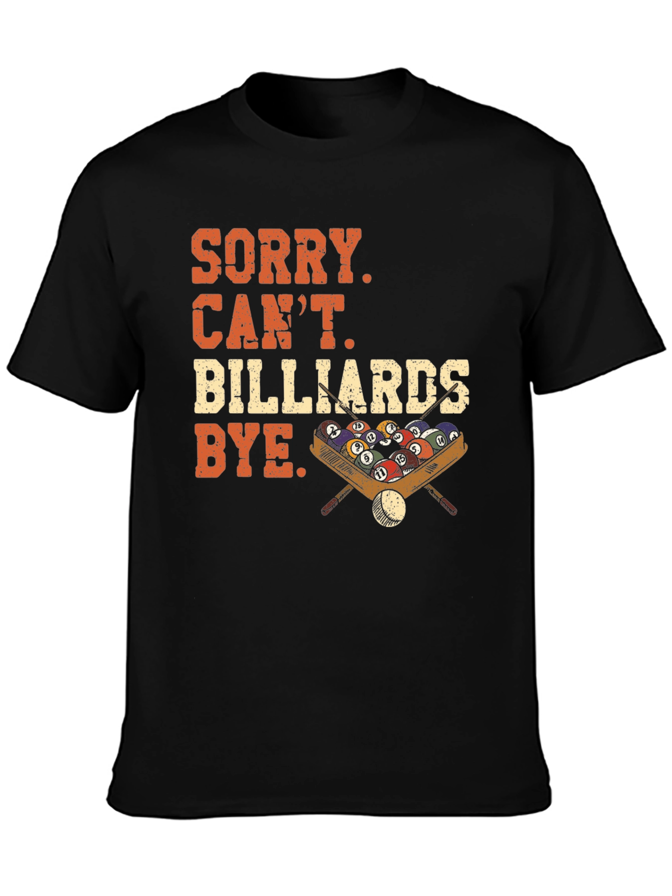 Black Billiards Graphic Tee - Sorry Can't Bye view 3