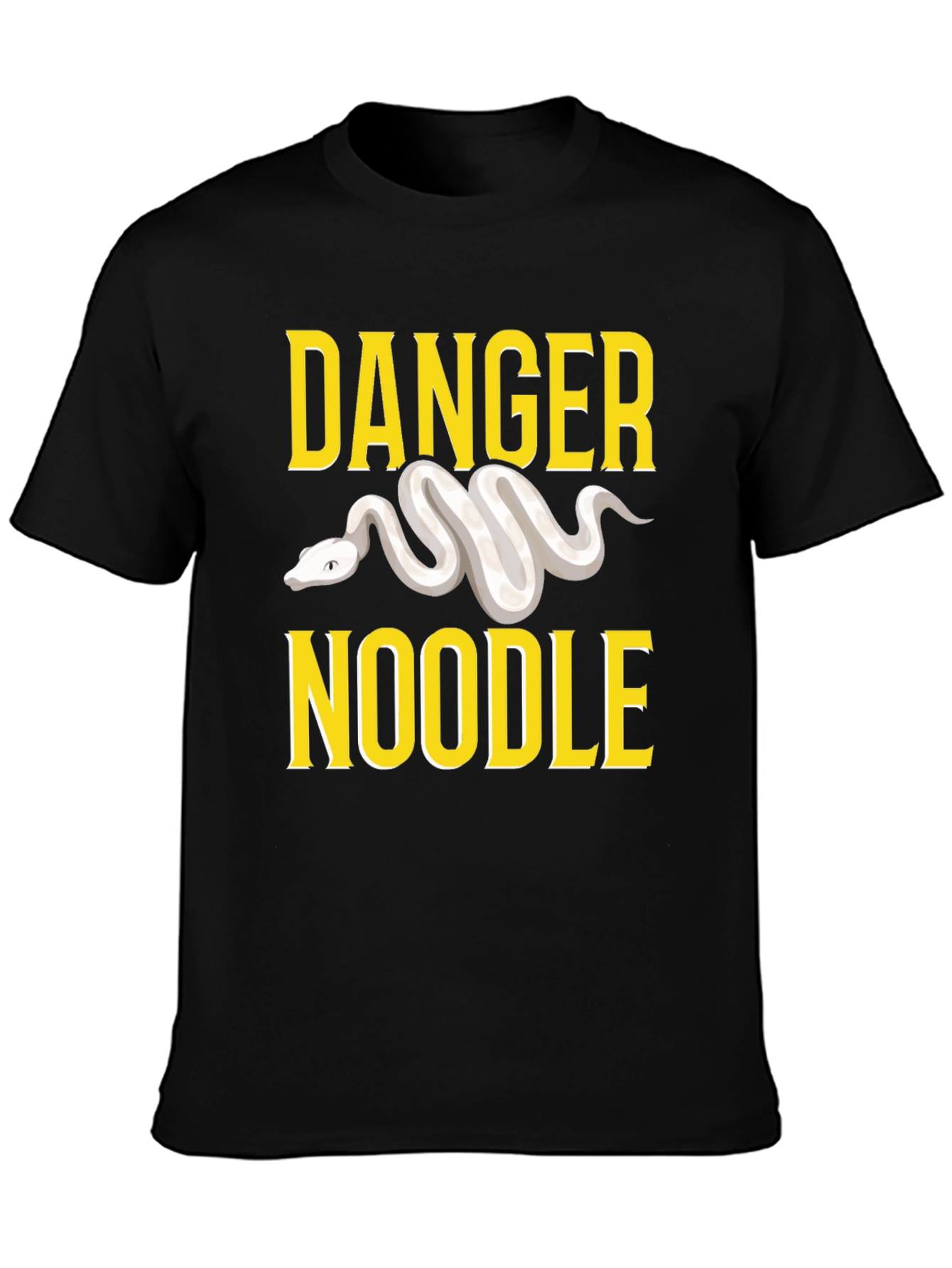 Black Danger Noodle T-Shirt - Snake Lover Tee view 3